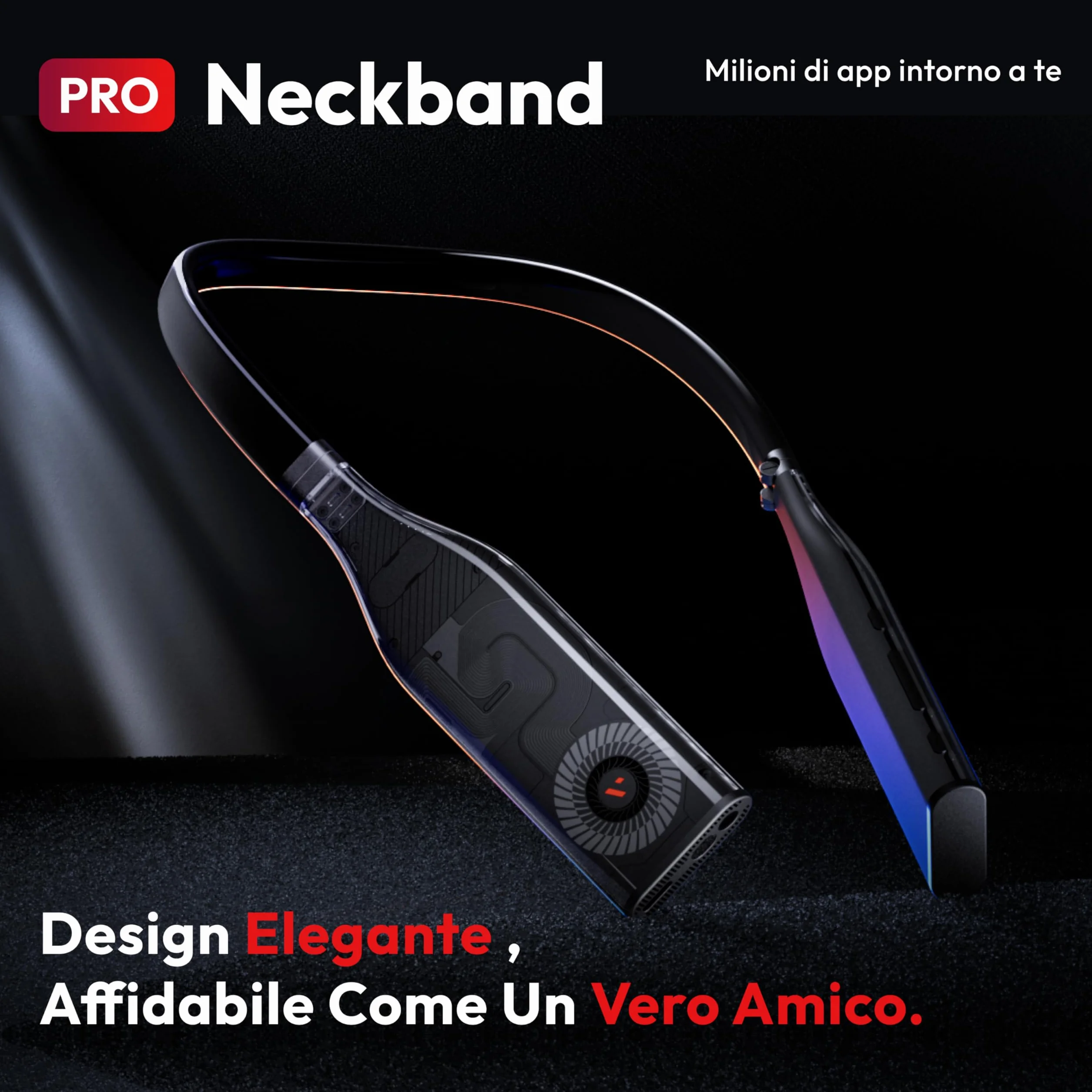VITURE Pro Neckband,partner ufficiale di PSPlay, Multi-screen/3DoF/Smooth Follow/Ambient Mode, 3D Player, AI Assistant, libertà quasi wireless per il gioco e lo streaming,12GB+256GB
