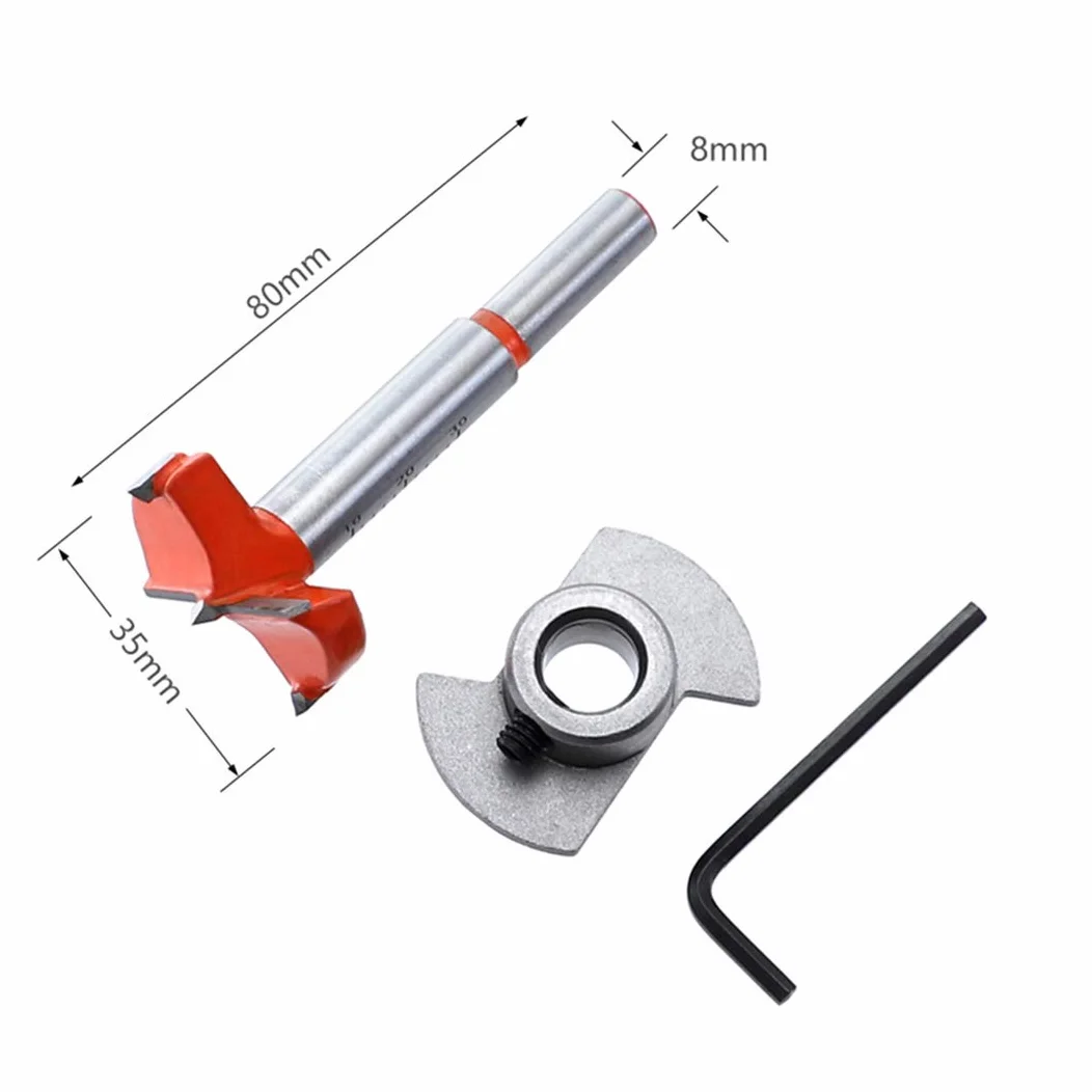 LUMIYA Set di Punte per Cerniera Nascoste Forstner 35 mm Fresa per guida di foratura