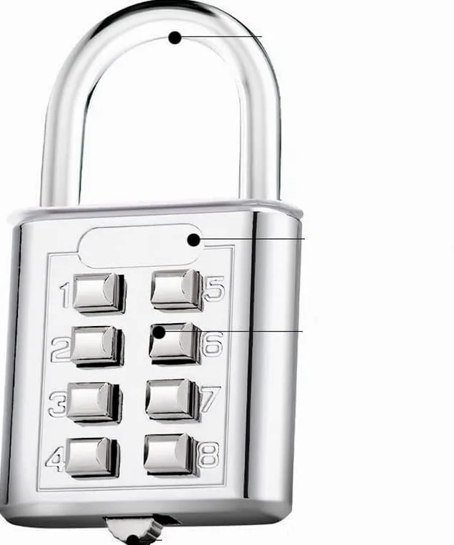 Lucchetti a combinazione， Lucchetti per valigie Lucchetto con codice, lucchetto, lucchetto for armadietto con combinazione(Parent,Silver)