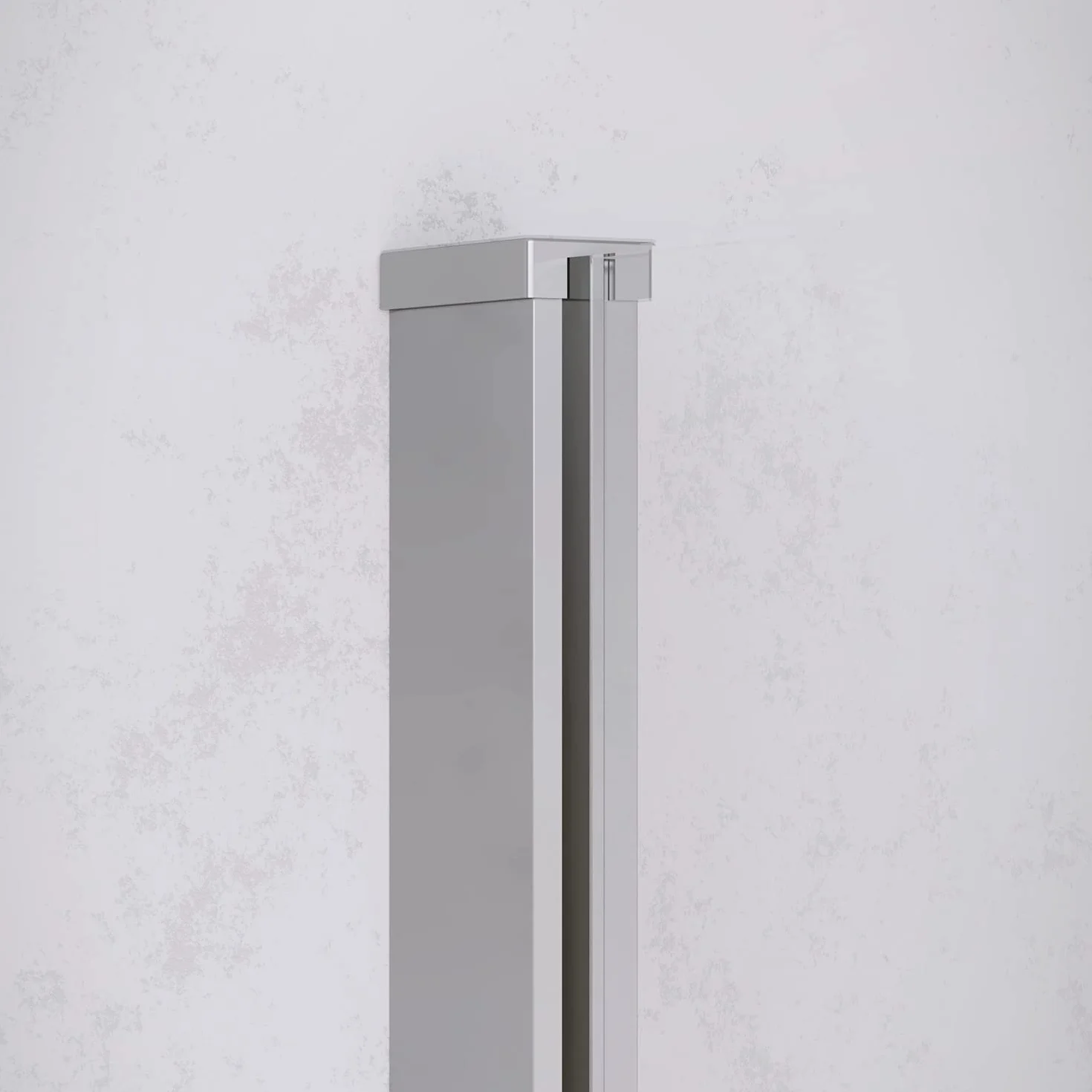 Box Doccia Walk-in 120cm Altezza 200cm Vetro Temperato Trasparente 8mm Anticalcare Lazaros