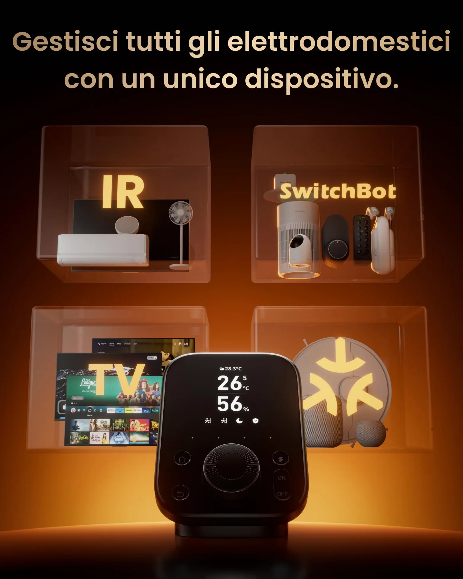 SwitchBot Hub 3 pack con SwitchBot Rilevatore di CO2 WLAN