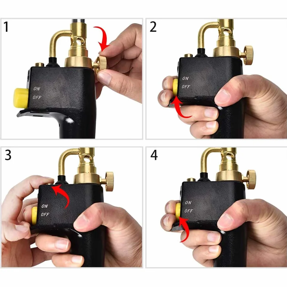 Torcia a Propano MAPP per Saldatura con Accensione Piezoelettrica