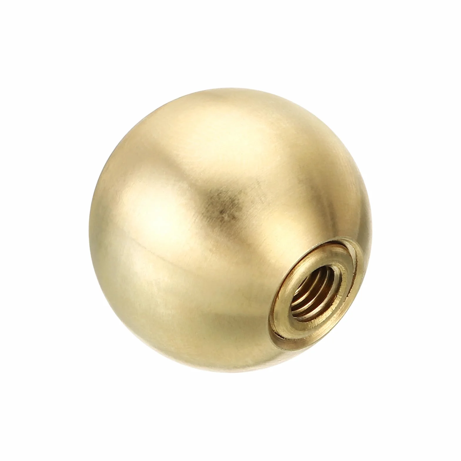 PATIKIL 25mm Pomelli Sfera per Lampade, Dadi a Testa Bombata Ottone Massiccio con Adattatore Riduzione