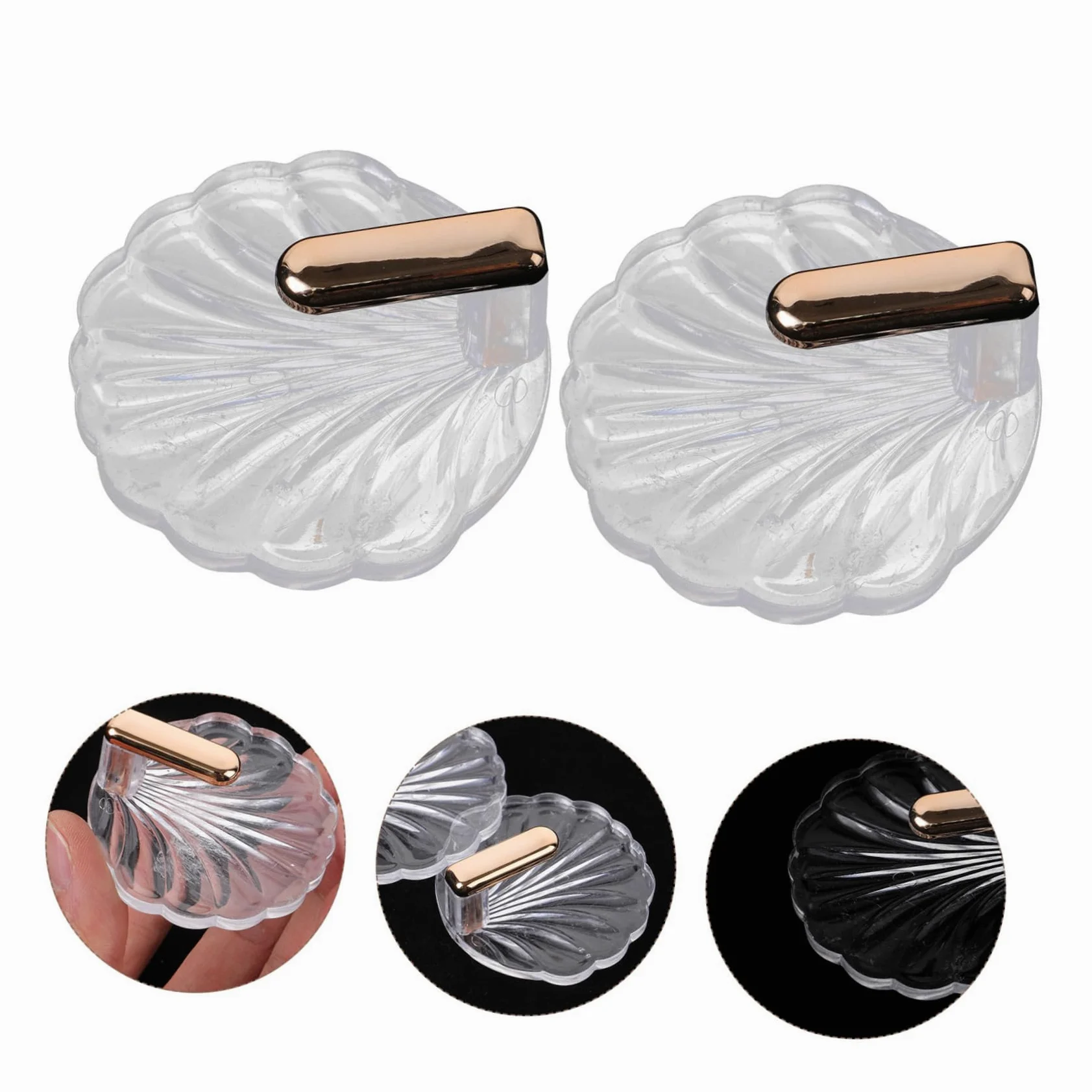 POPETPOP 30pezzi Ganci Adesivi Multifunzionali Trasparenti Da Resistente Per Appendere Asciugamani e Accessori Bagno Cucina e Camera Da Letto