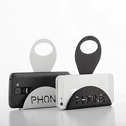 Supporto Caricabatteria da Parete per iPhone iPod MP3 MP4 Cellulari Holder in Plastica Resistente con Design Anti-Scivolamento