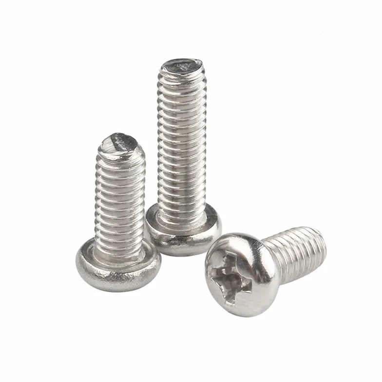 Bulloni Acciaio Inossidabile 304 M3.5 x 8mm Testa Tonda Croce Viti Macchina
