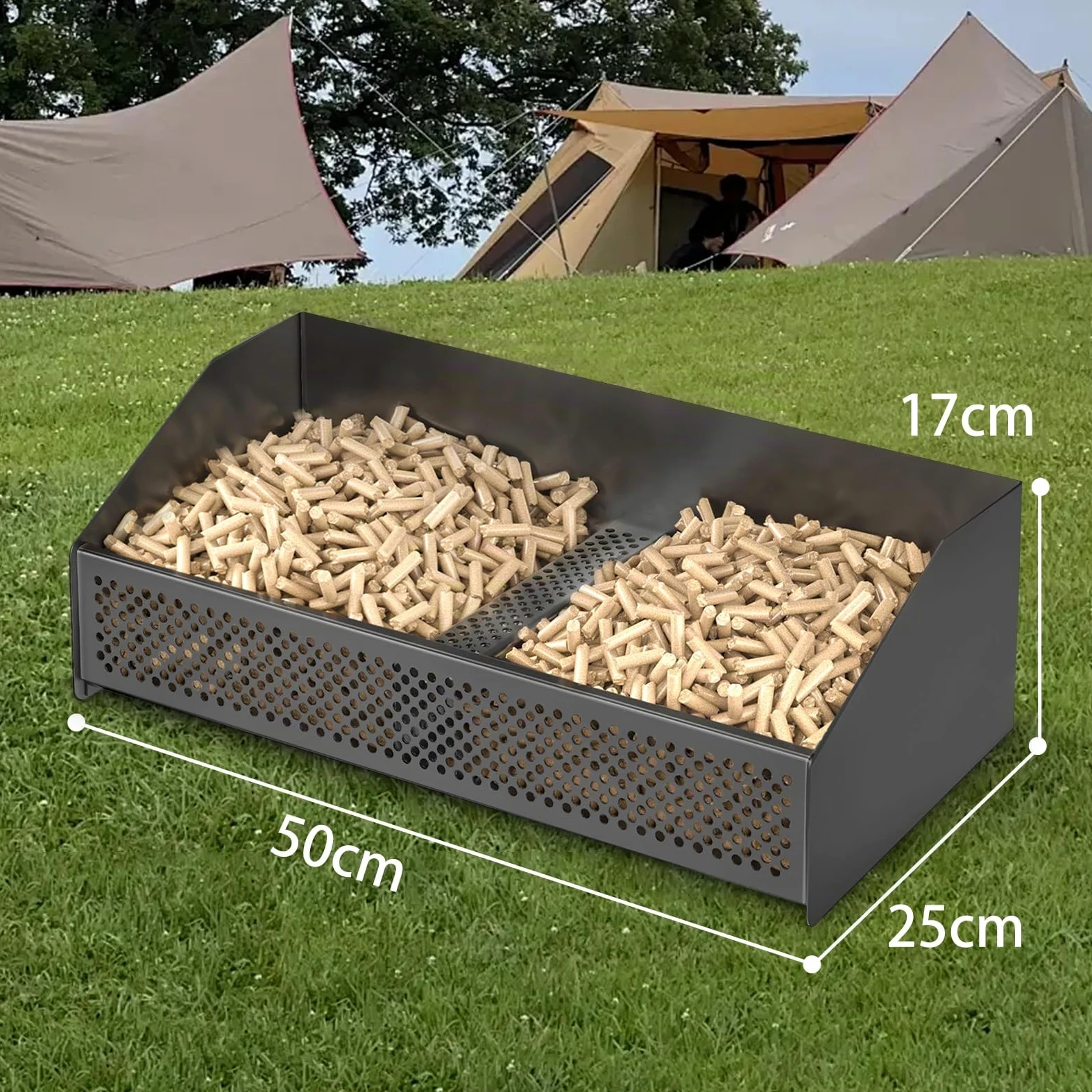 johgee Cestino a pellet, 50 × 25 × 17 cm, per camini e stufe