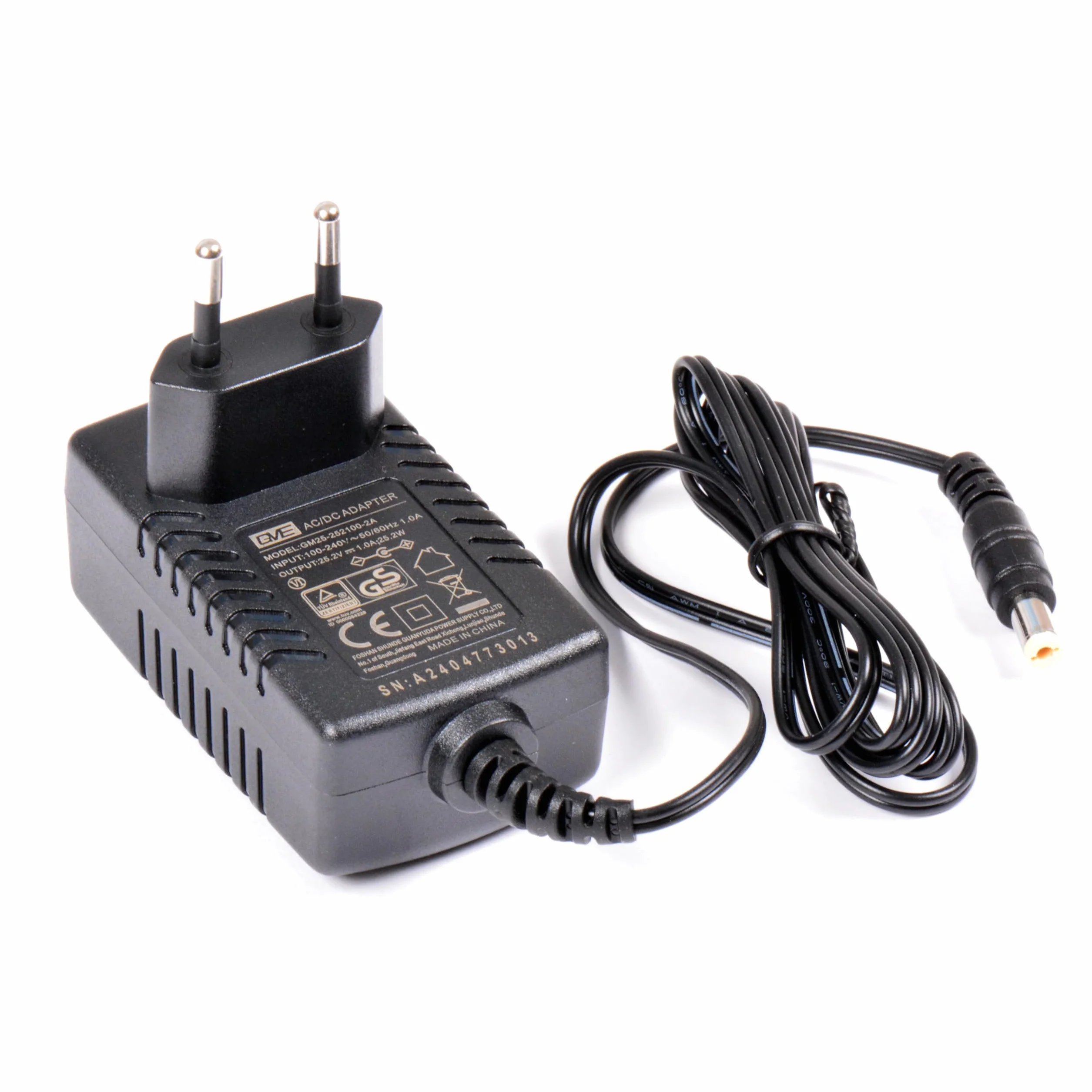 AFTERTECH 24V (25,2V) 1A CARICABATTERIA PER BATTERIE LI-ION LITIO PILA CARICATORE CHARGER M9A1