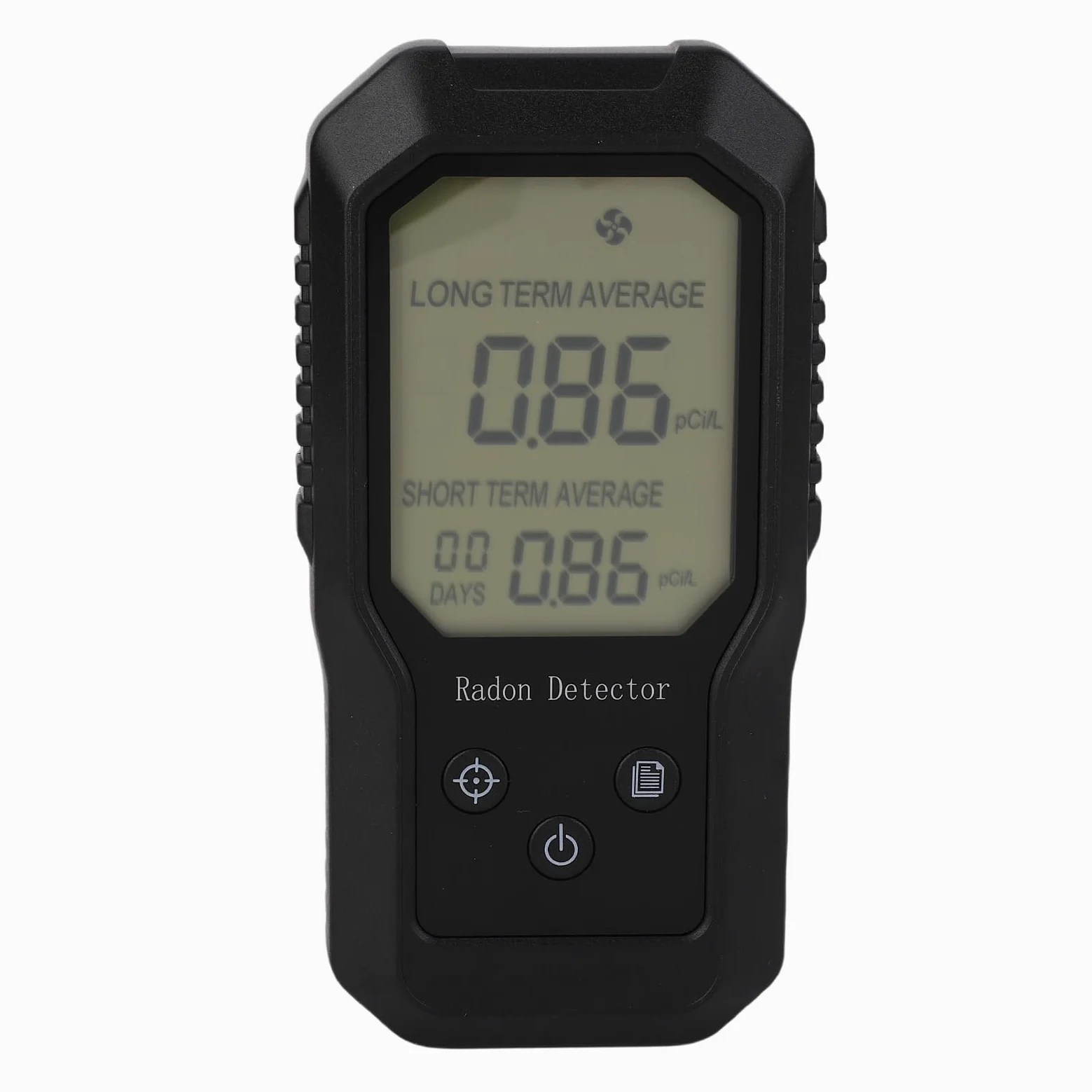 Rilevatore di Radon, Tester Digitale Portatile per Gas Radon con Montaggio a Parete per Uso Domestico