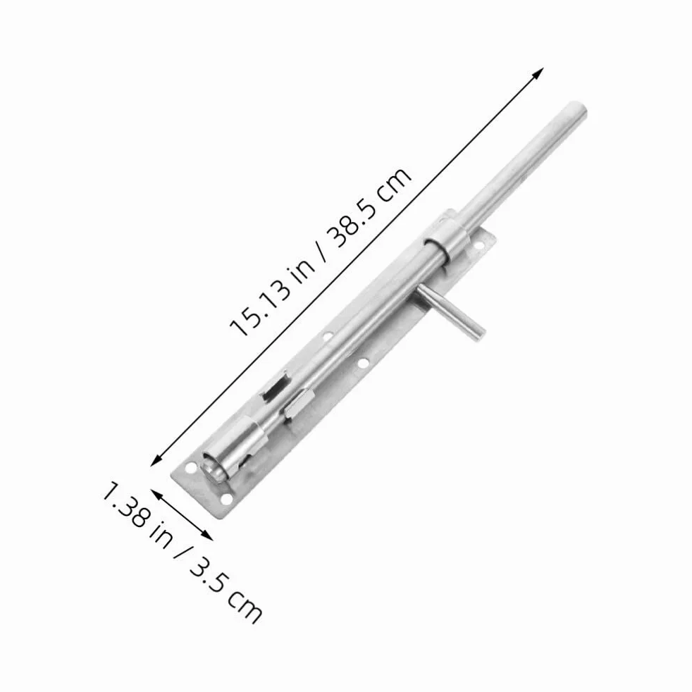 Artibetter 2pezzi Serratura Per Porta Scorrevole Acciaio Inossidabile Catenaccio Di Sicurezza Per Casa e Bagno Facile Scorrimento e Installazione Resistente e Duraturo Design Pratico Per Uso