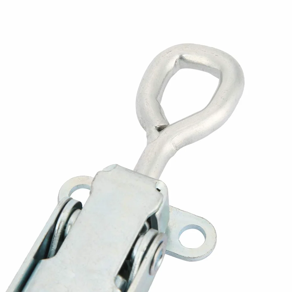 Fibbia Chiusura a Gancio Acciaio Inox a Leva Regolabile Fissaggio di Sicurezza per Camion Rimorchio