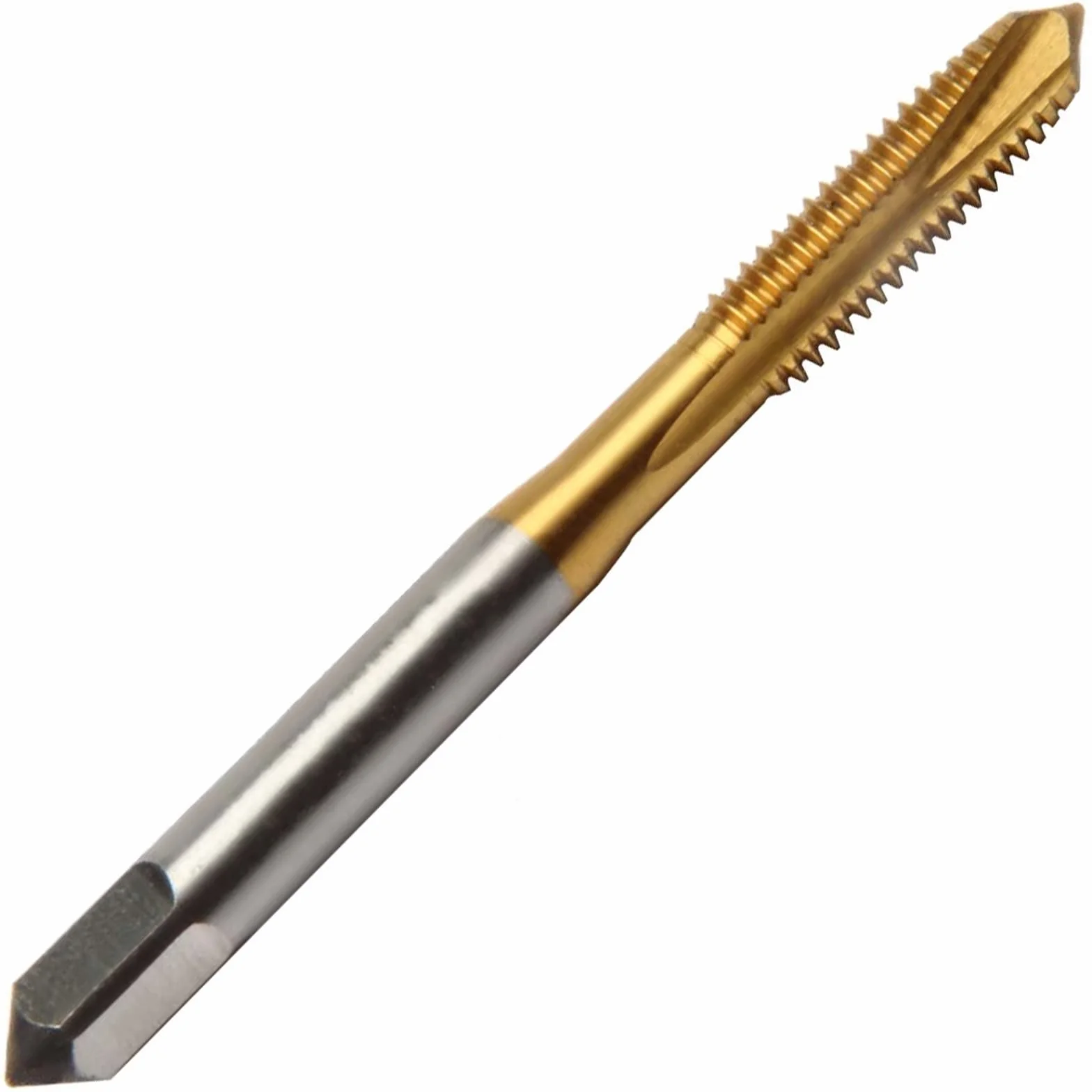 Maschio M4 X 0,5 HSS TiN rivestito a spirale Punta Filettatura