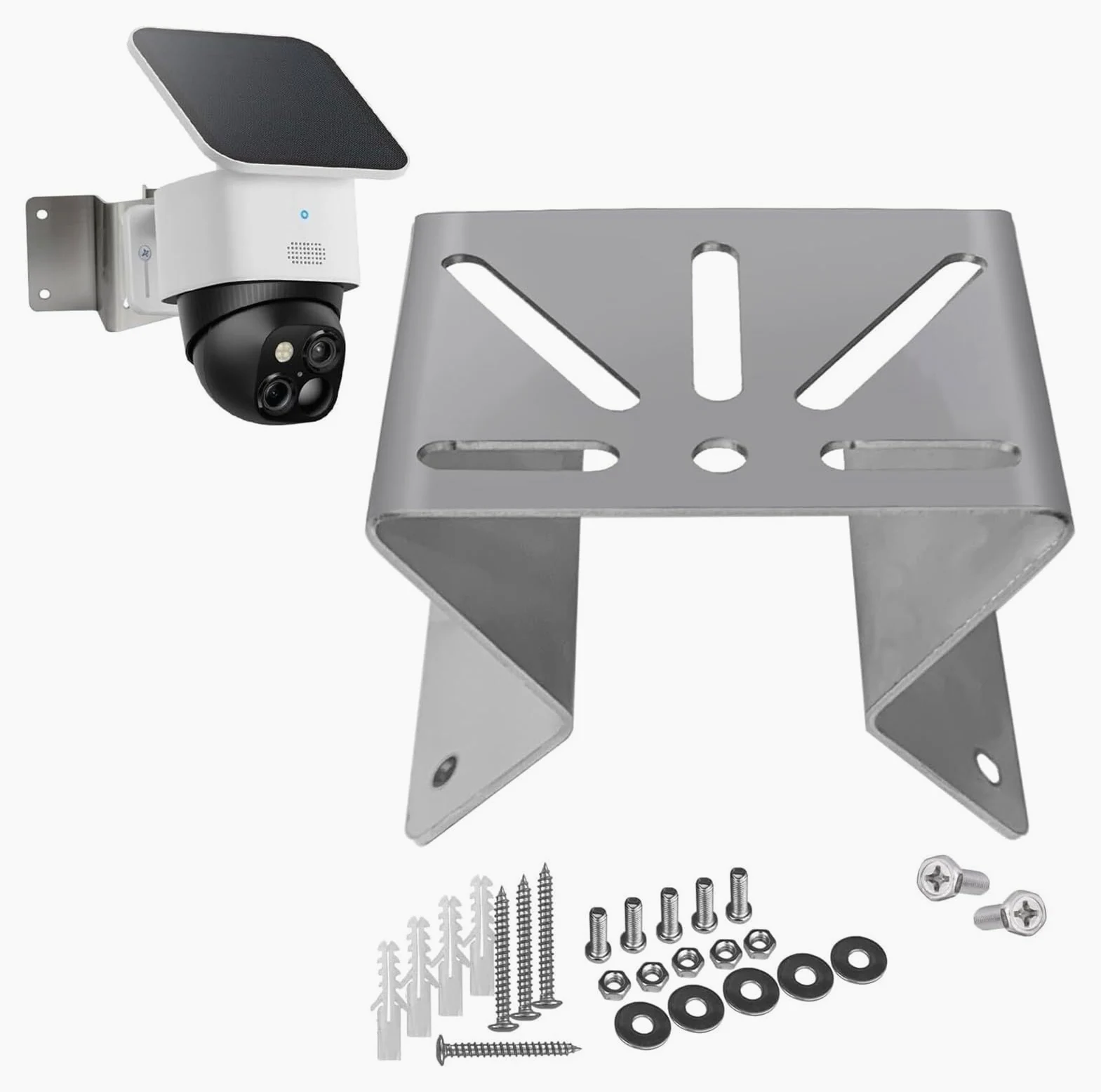 Supporto angolare a parete for telecamere PTZ/di sicurezza, acciaio inossidabile