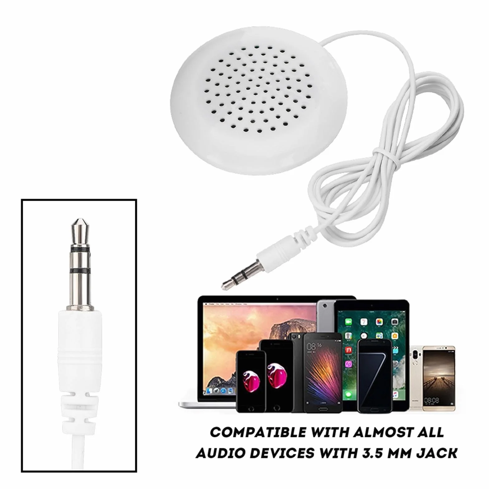 Brrnoo FAI DA TE Cuscino Altoparlante, Mini Altoparlante FAI DA TE 3.5mm Mini Musica Cuscino Altoparlante MP3 Telefono Stereo Speaker per Touch CD Portatile