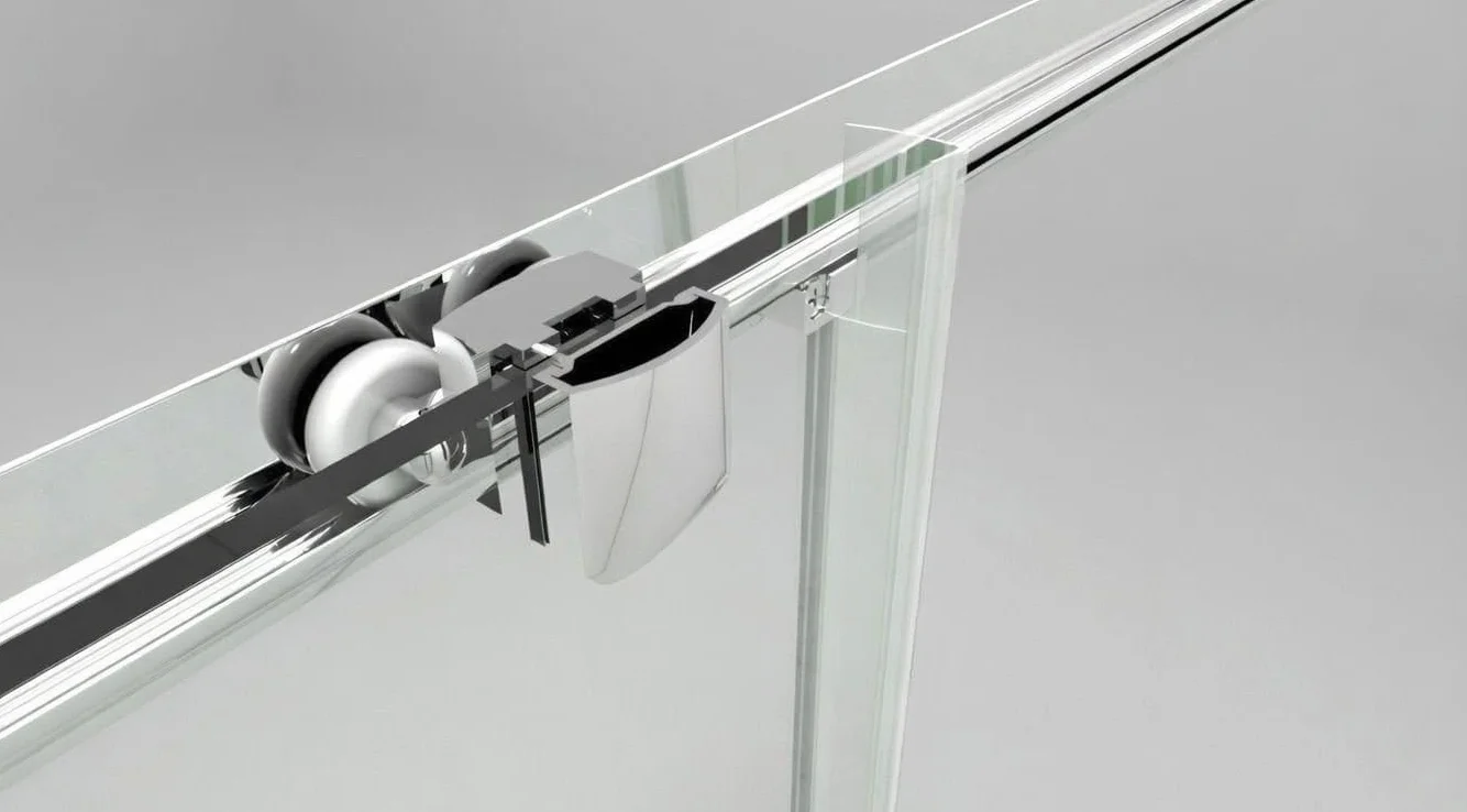 Box doccia a nicchia 165 cm ALBA Cromato drzwi przesuwne H195 cm