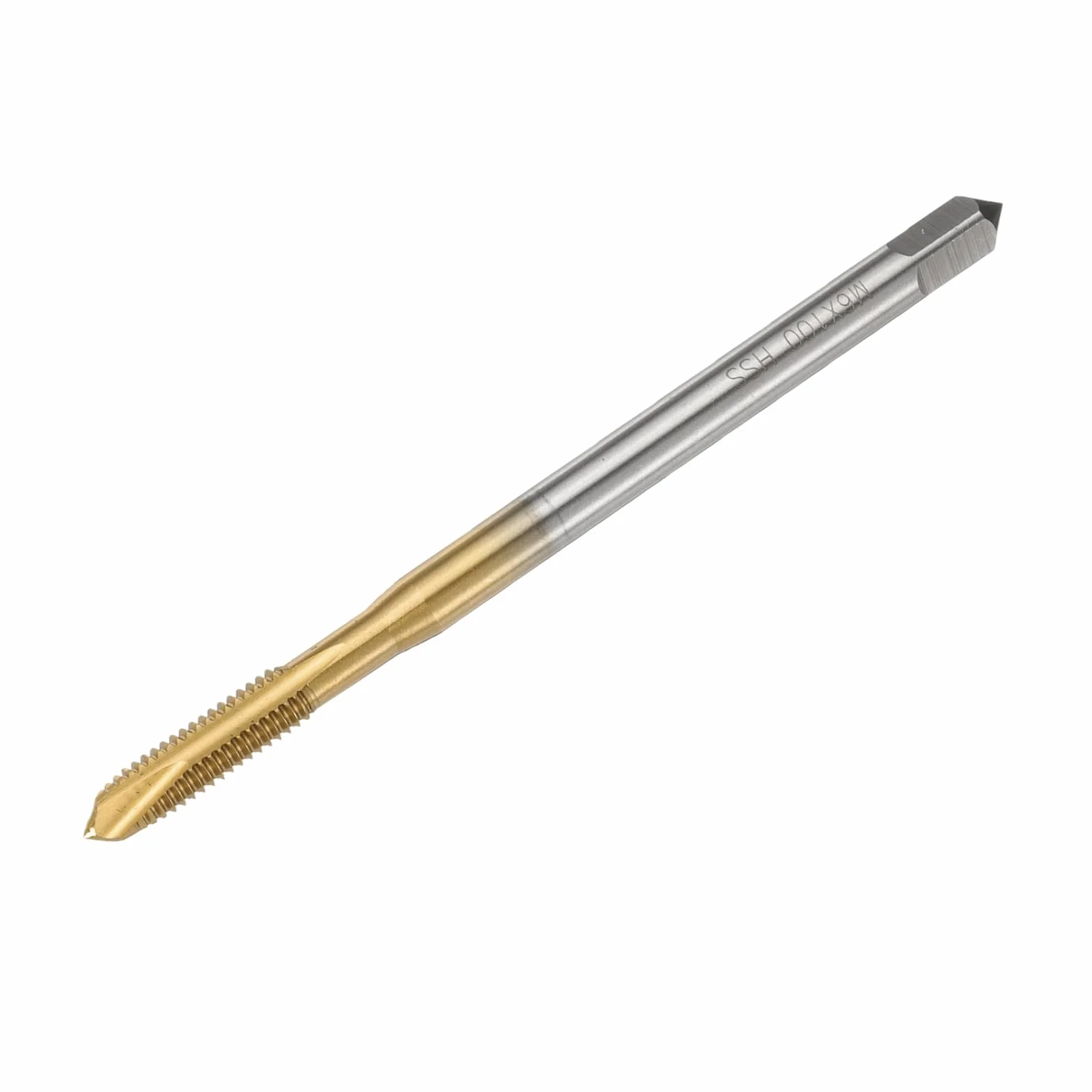 QUARKZMAN M6 x 1 H2 Maschio Metrico a Spirale 100mm Rivestito Titanio Acciaio Alta Velocità 6542