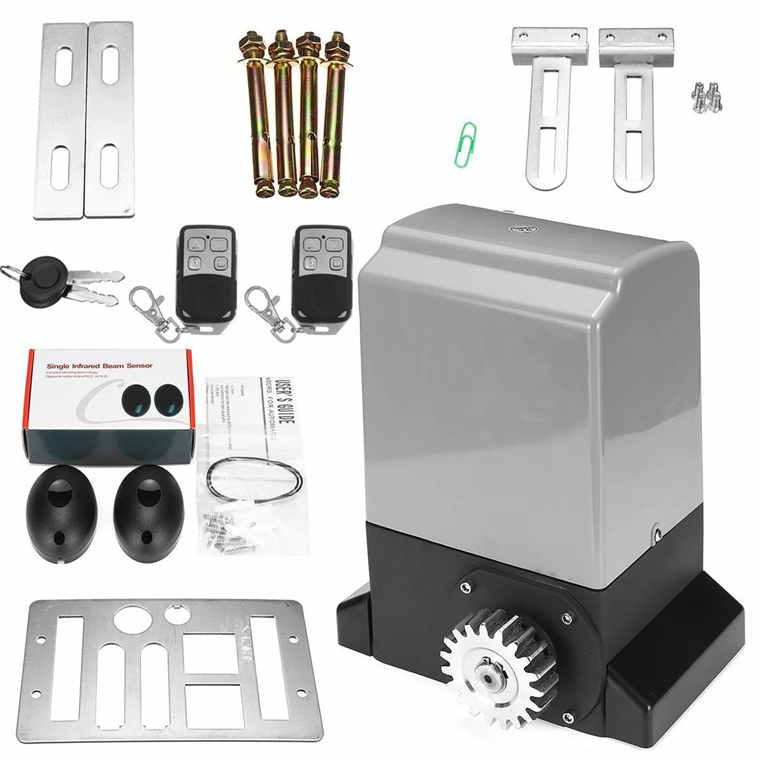 Per apricancello a battente 800-160. 0KGS 220VAC. Apriscatole del cancello scorrevole di ACDC. Motore come motore più stretto con kit di controller WiFi sensore di sicurezza(370W 0-800KG)