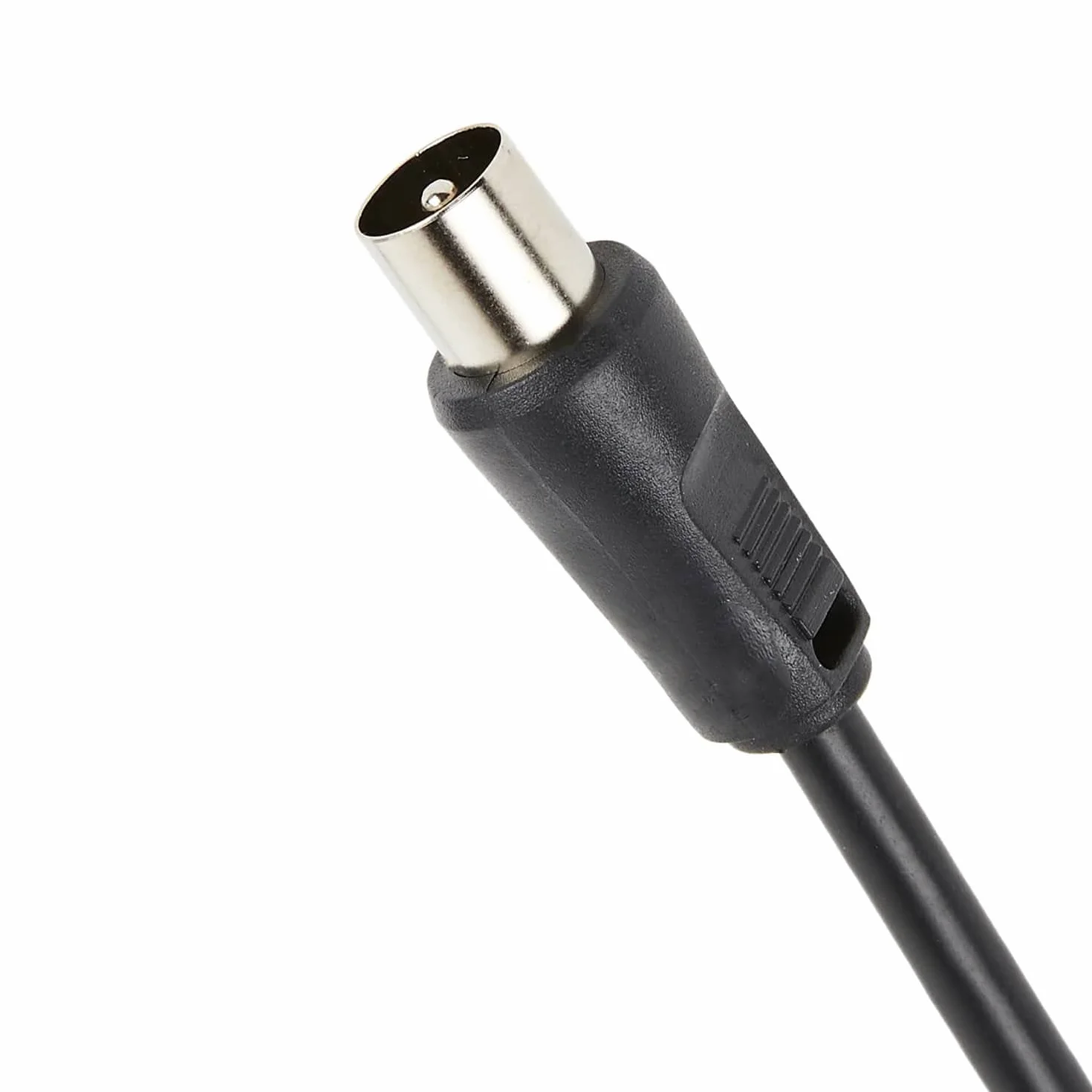 CABLEPELADO - Cavo per antenna TV, maschio-maschio, dritto, coassiale, compatibile con decoder, prese TV, 75 Ohm, nero, 1,5 metri