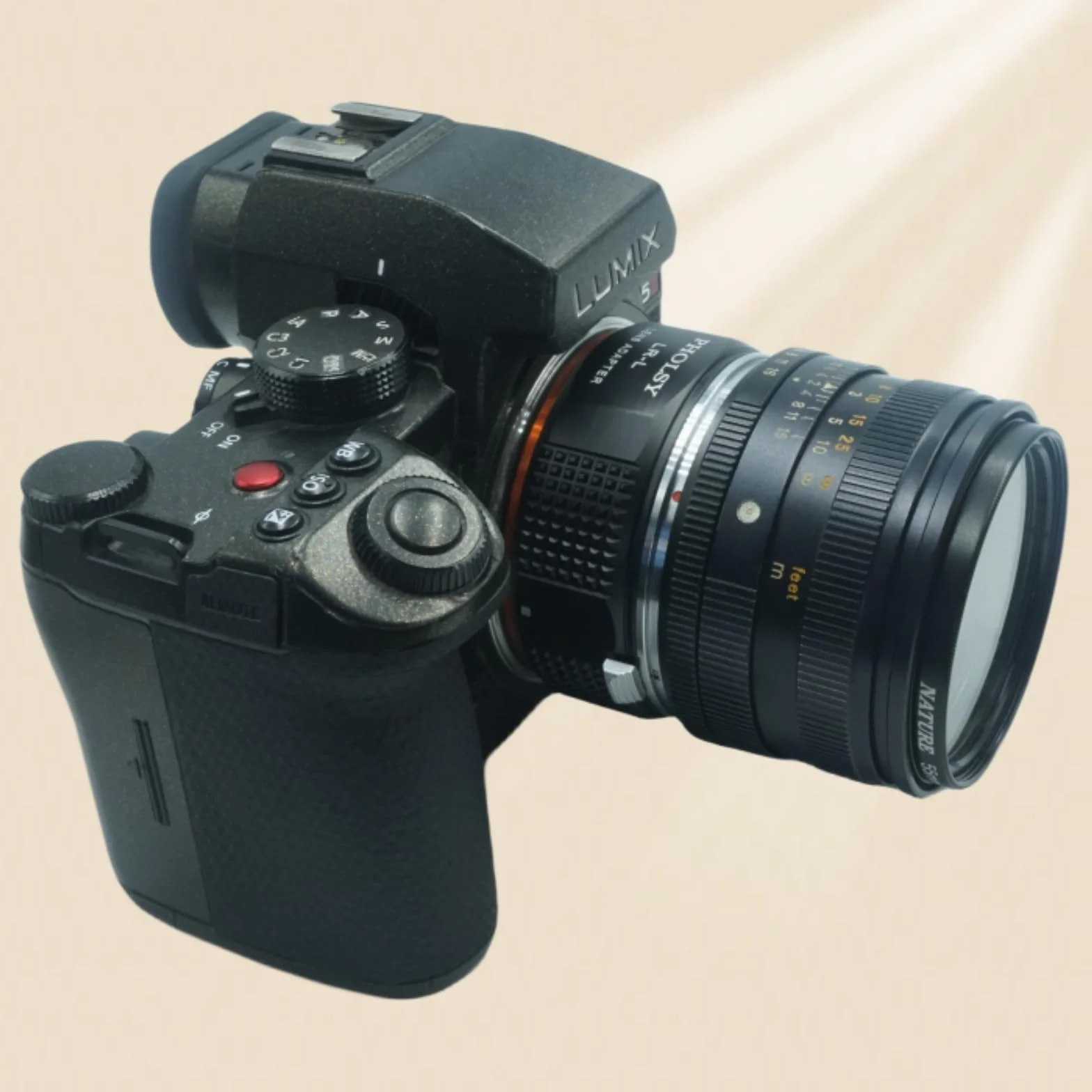 PHOLSY Adattatore per Lente Compatibile con Obiettivo Leica R LR Mount su Leica L Mount Corpo Fotocamera Compatibile con Leica SL2, SL2-S, CL, TL2, Lumix S5, S1, BS1H, SIGMA fp, fp L