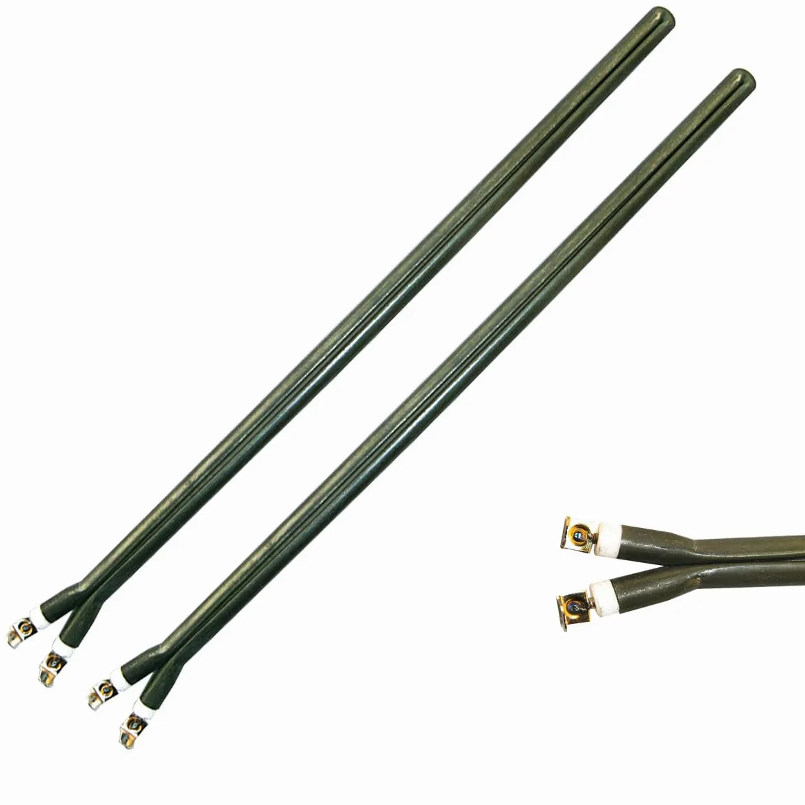 GOLDMAN SERVICE | Set di 2 Resistenze a Pinza Monoblock per Scaldabagno Elettrico | Lunghezza 410 mm | Potenza: 1200 Watt