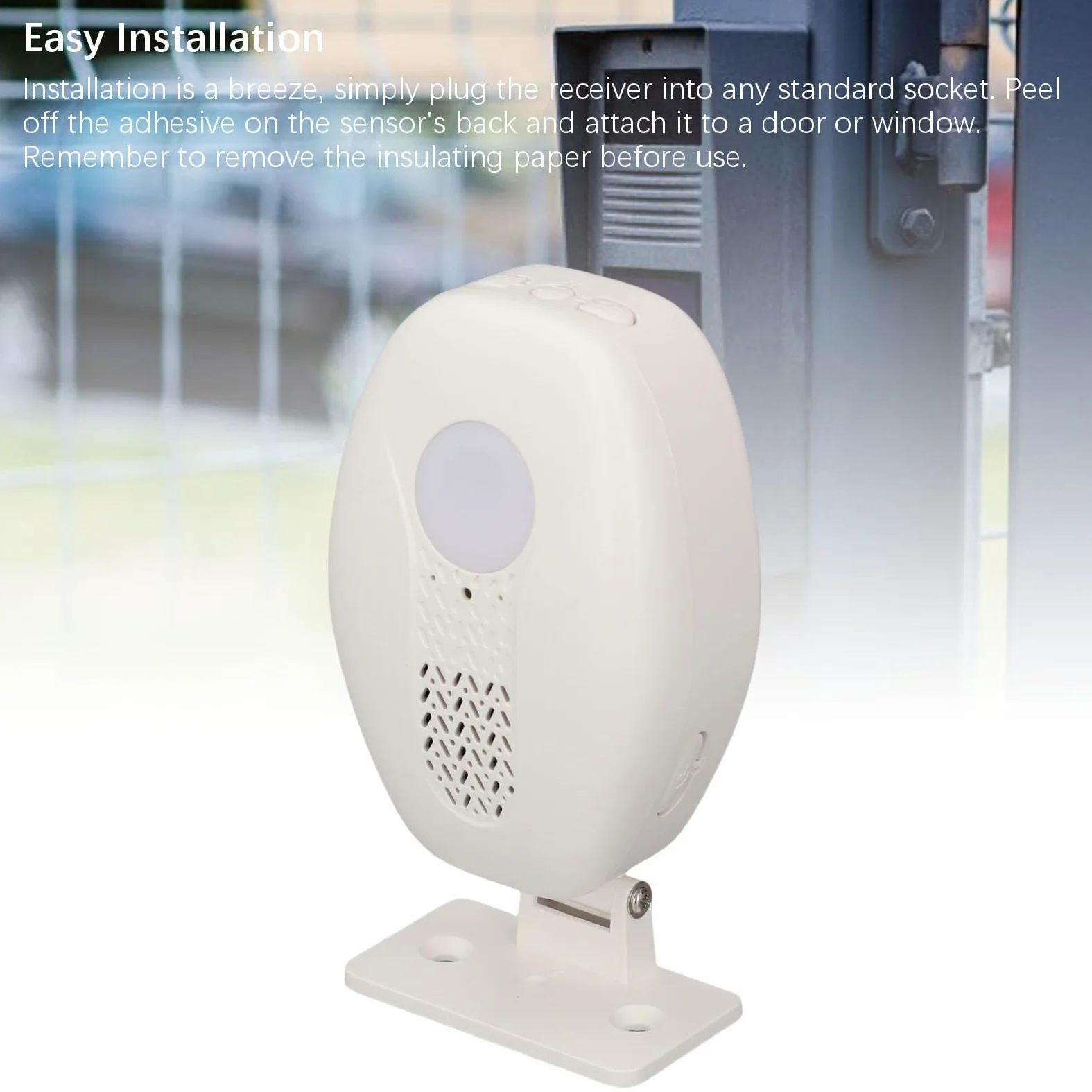Allarme Ingresso Porta di Sicurezza Domestica e Aziendale, Avviso Sensore Finestra Wireless 80 DB per Protezione Antieffrazione