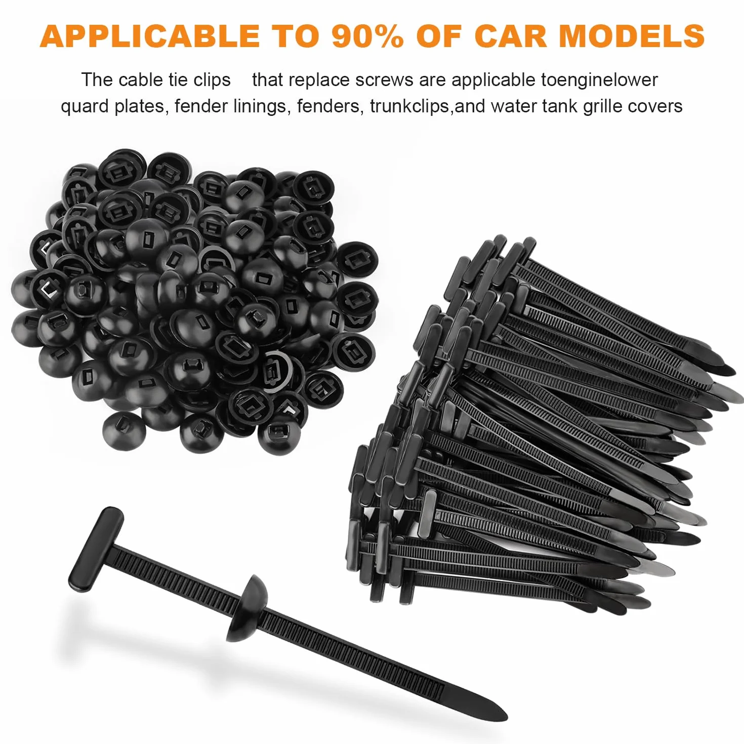 Universal Cable Tie Buckle Nylon 50Pcs Fibbia Universale Fascette Stringicavo