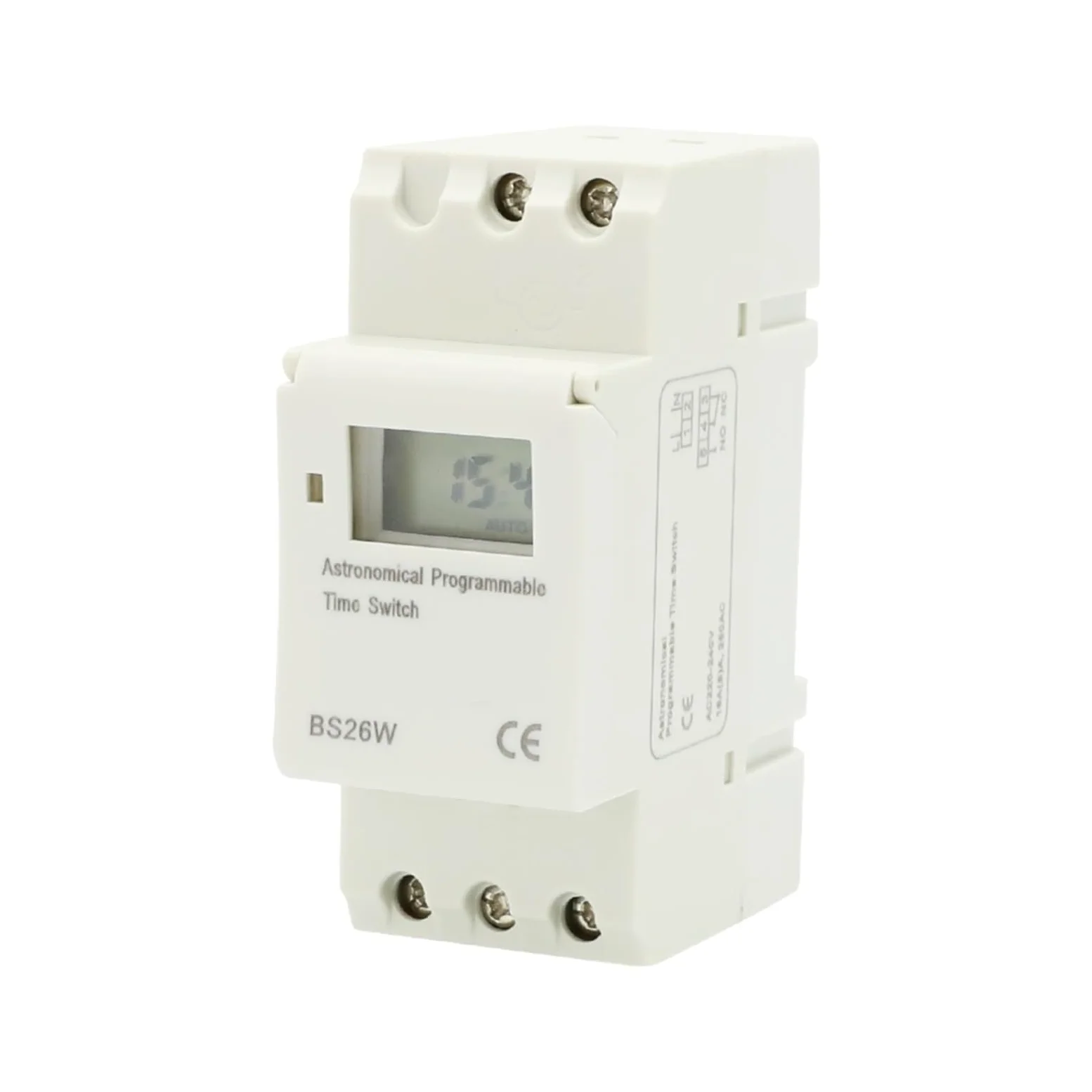 microcomputer Interruttore timer Timer programmabile da 240 V con alba e tramonto, spegnimento automatico con funzione di interruttore, 16 volte di accensione/spegnimento al giorno, intervallo di impo