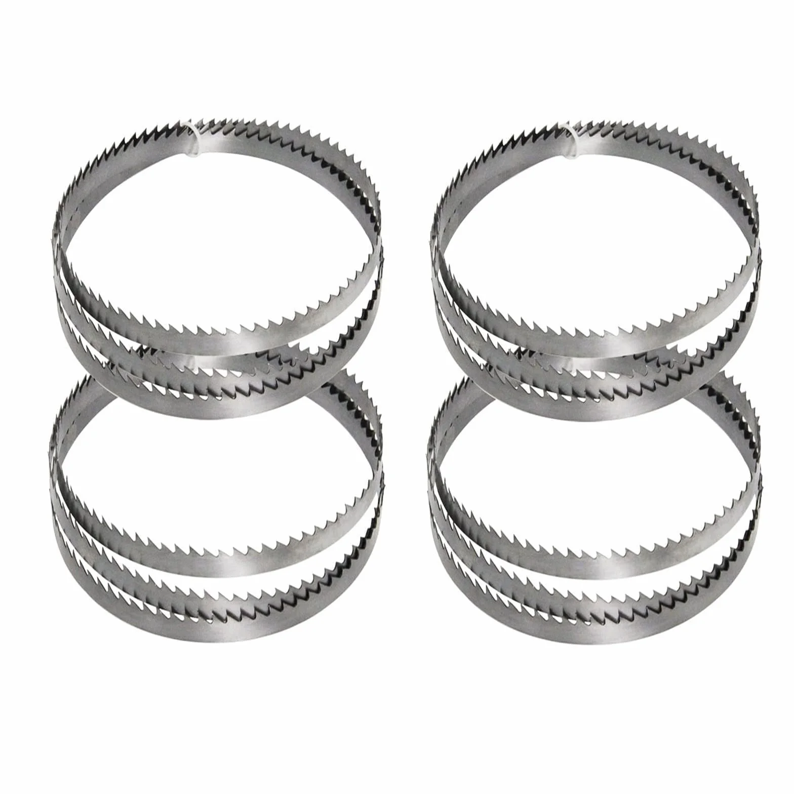 Set di 4 Lame per Sega A Nastro 1425 mm x 6,35 mm x 0,35 mm x 14 ZpZ SK5 Lega di Acciaio per Legno