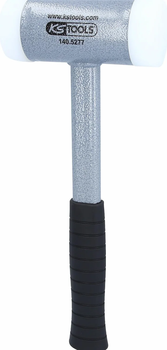 KS Tools 140.5277 Mazzuola Antirimbalzo con Manico Tubolare Acciaio