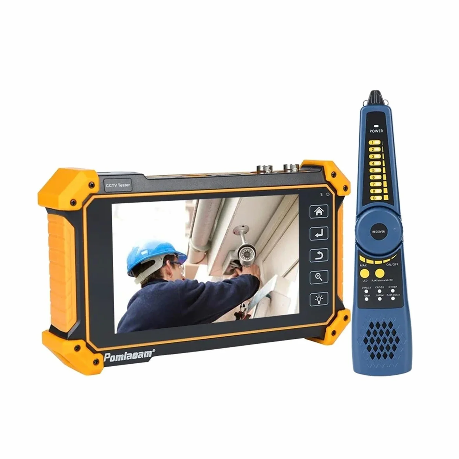 CCTV Tester, Tester Professionale IPC-52RC Plus CCTV 5 Pollici 6 In 1 Full 8MP IP CVI TVI AHD SDI Analogico Con Cavo Tracer Ingresso HDMI 4k