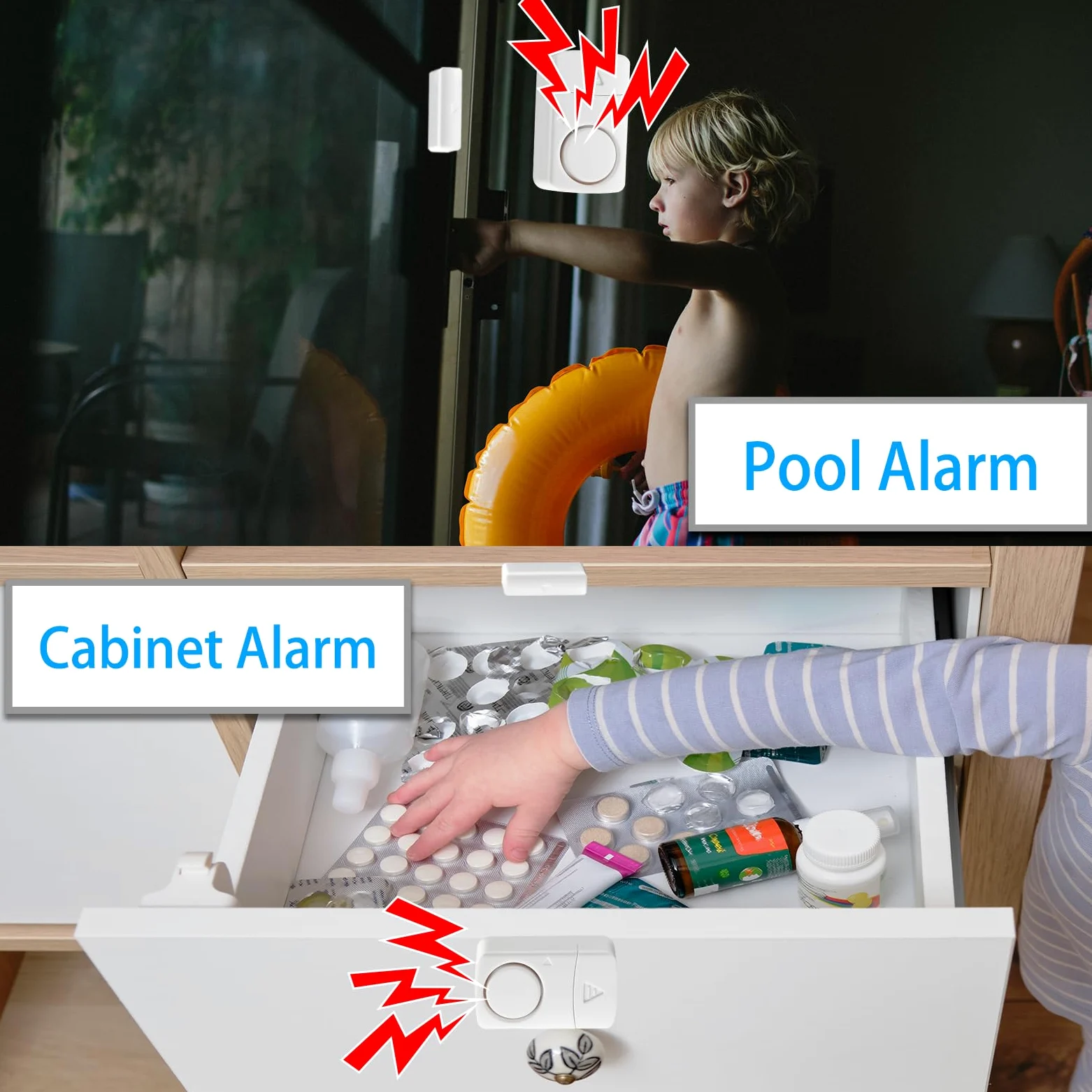 Sensore di allarme per porta Allarmi sensore finestra per sicurezza domestica per bambini antifurto sistema wireless kit fai da te 10pack/pcs