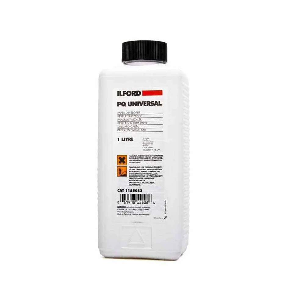 Ilford, PQ Universal, flacone di liquido per sviluppo fotografico in bianco e nero, 500 ml (etichetta italiana non garantita)