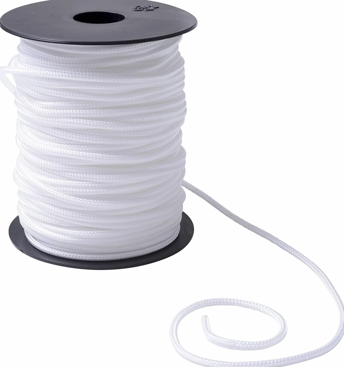 IPEA Treccia per Veneziana Bianca 3 mm in Nylon – [ 50 METRI ] – Made in Italy – Corda per Tende a Pacchetto, Mantovane, Tapparelle, Accessori, Fai Da te – Cordino Bianco Multiuso - Spessore 3 mm