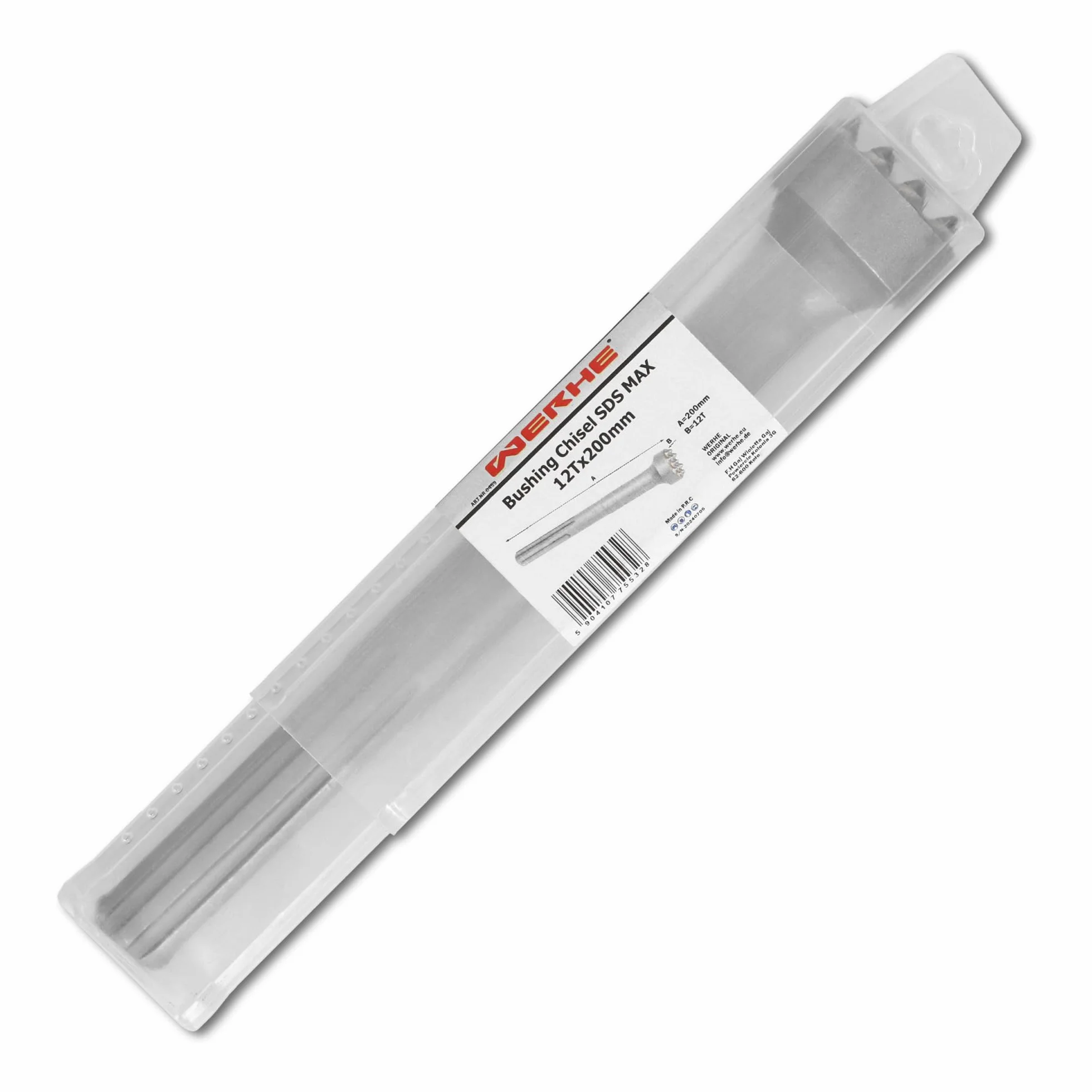 Scalpello a punte WERHE SDS MAX 12 denti 200 mm do betonu i kamienia