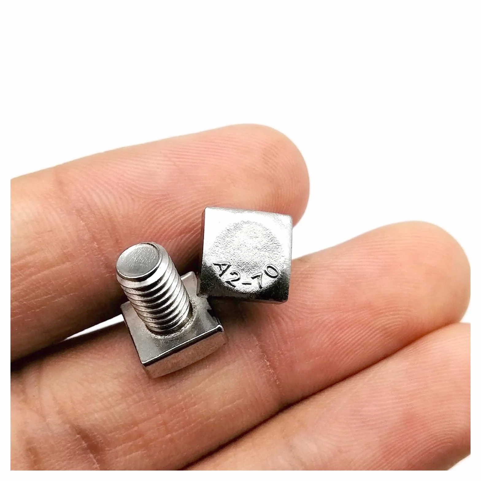 Piatto in Acciaio Inox Quadrato M6/M8 GB35 304 A2-70 Vite di Macchina Bullone 8-80mm