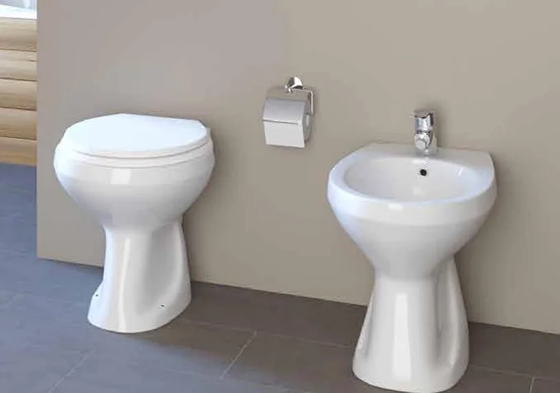COPPIA SANITARI WC E BIDET serie TRIS GRAVENA