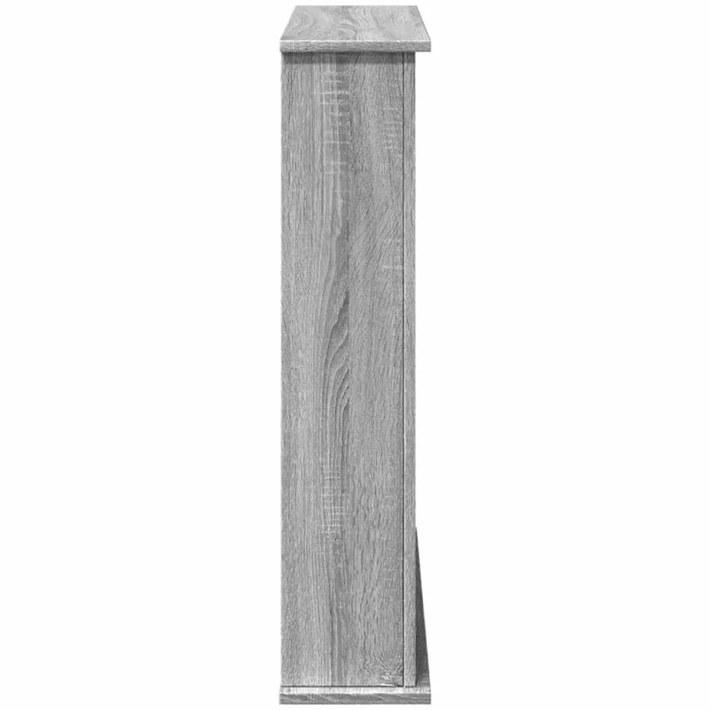 vidaXL Cornice per Camino Grigio Sonoma 75x20x87,5 cm Truciolato