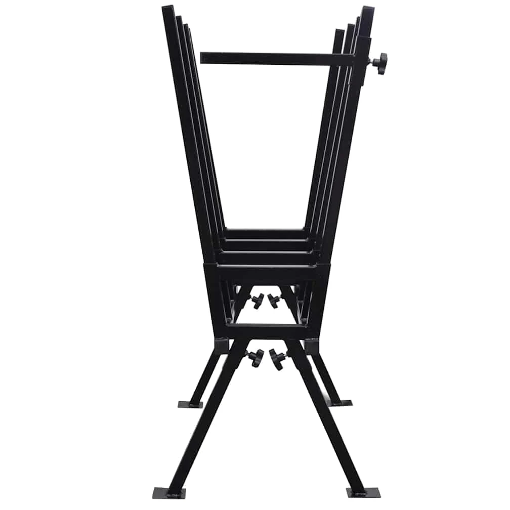 vidaXL Cavalletto Verniciato a Polvere Nero per Segare Legno