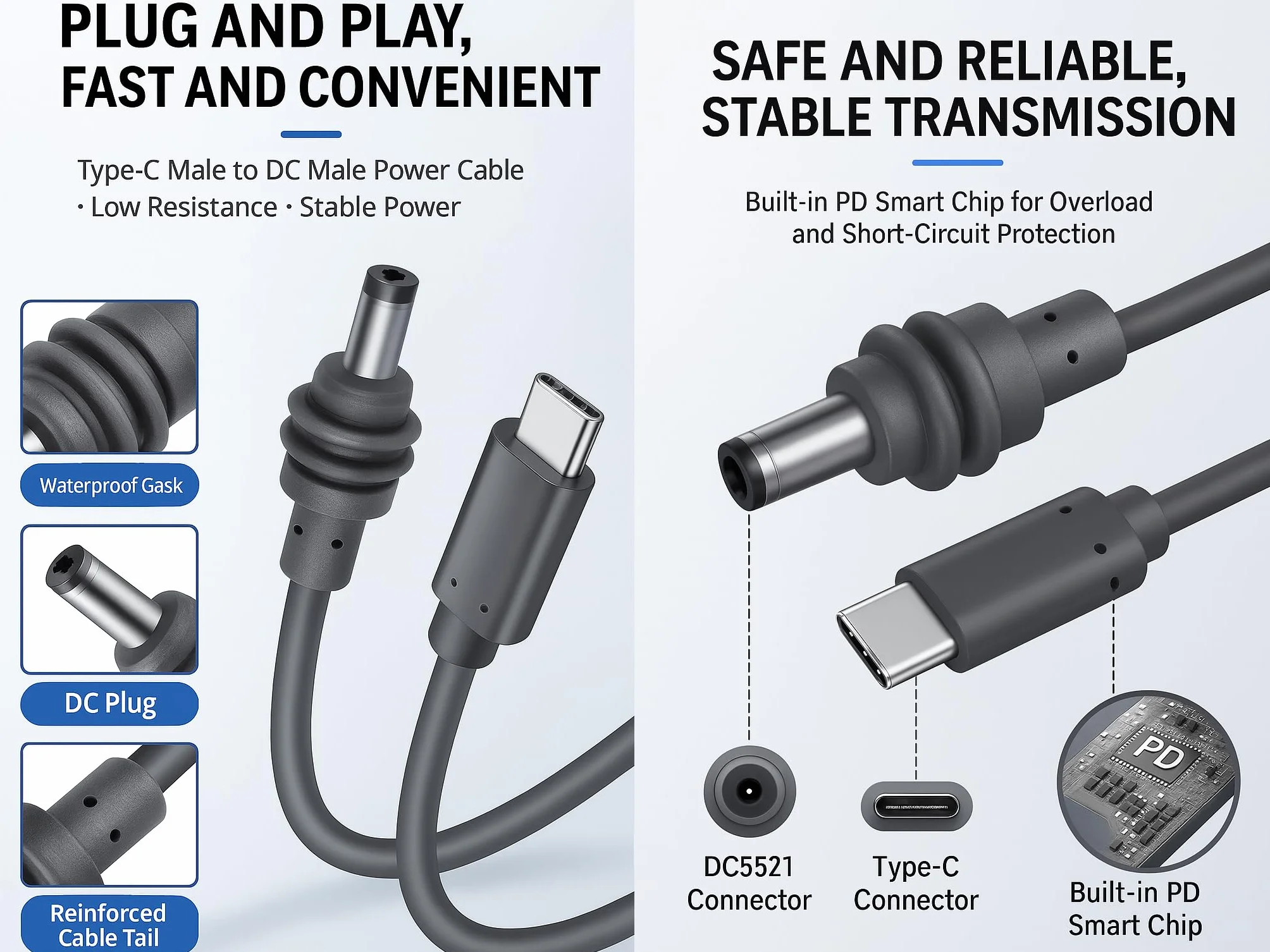 100W USB C caricabatteria da auto adattatore per kit Starlink Mini, alimentazione PD cavo accendisigari DC da 12V 24V per Starlink Mini Dish USB A per la ricarica del telefono