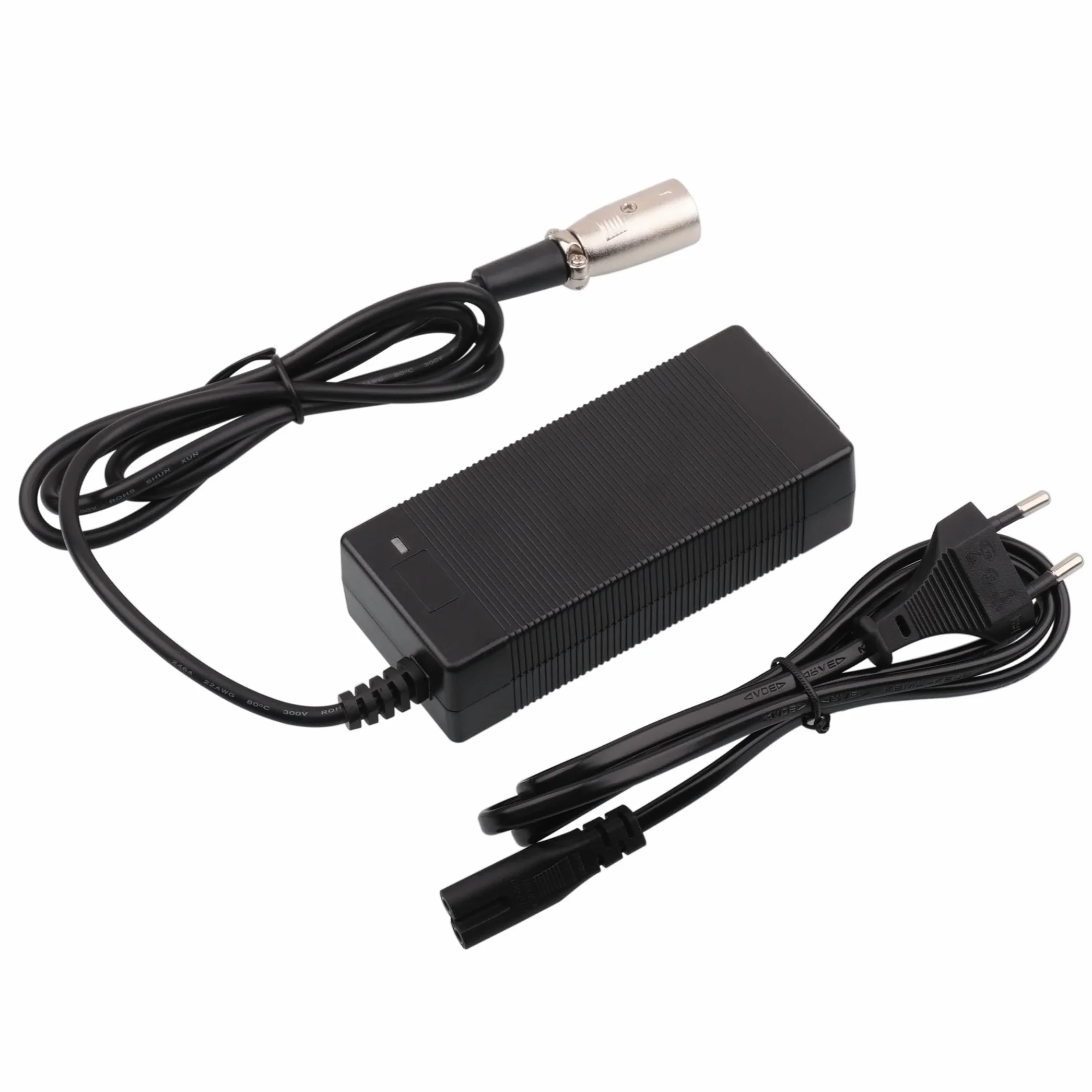 24V Caricabatterie Monopattino Elettrico Bici Batteria al Piombo Acido XLR 4Pin(2+,4-) per Sedia a rotelle Golf Cart
