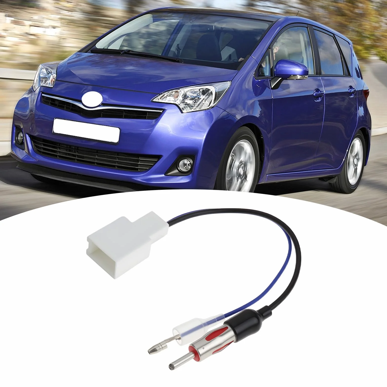 The Lord of the Tools 2 Pezzi Da Adattatore Antenna Per Auto A DIN Compatibile Con Toyota Prius RAV4 Compatibile Con Yaris Verso