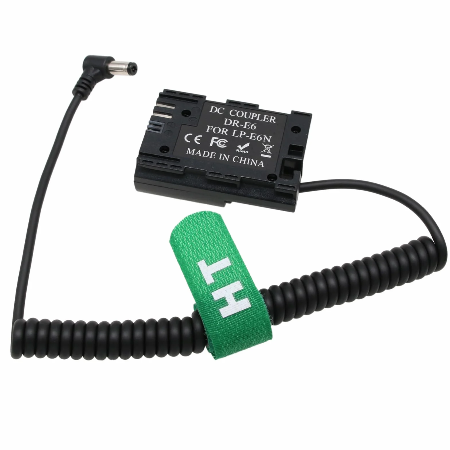 HangTon LP-E6N DC - Batteria fittizia per Canon EOS R5c R6 R7 5DS R, 5D Mark II III IV, 60D, 6D 7D Mark II, 80D DSLR Camera, Monitor Recorder