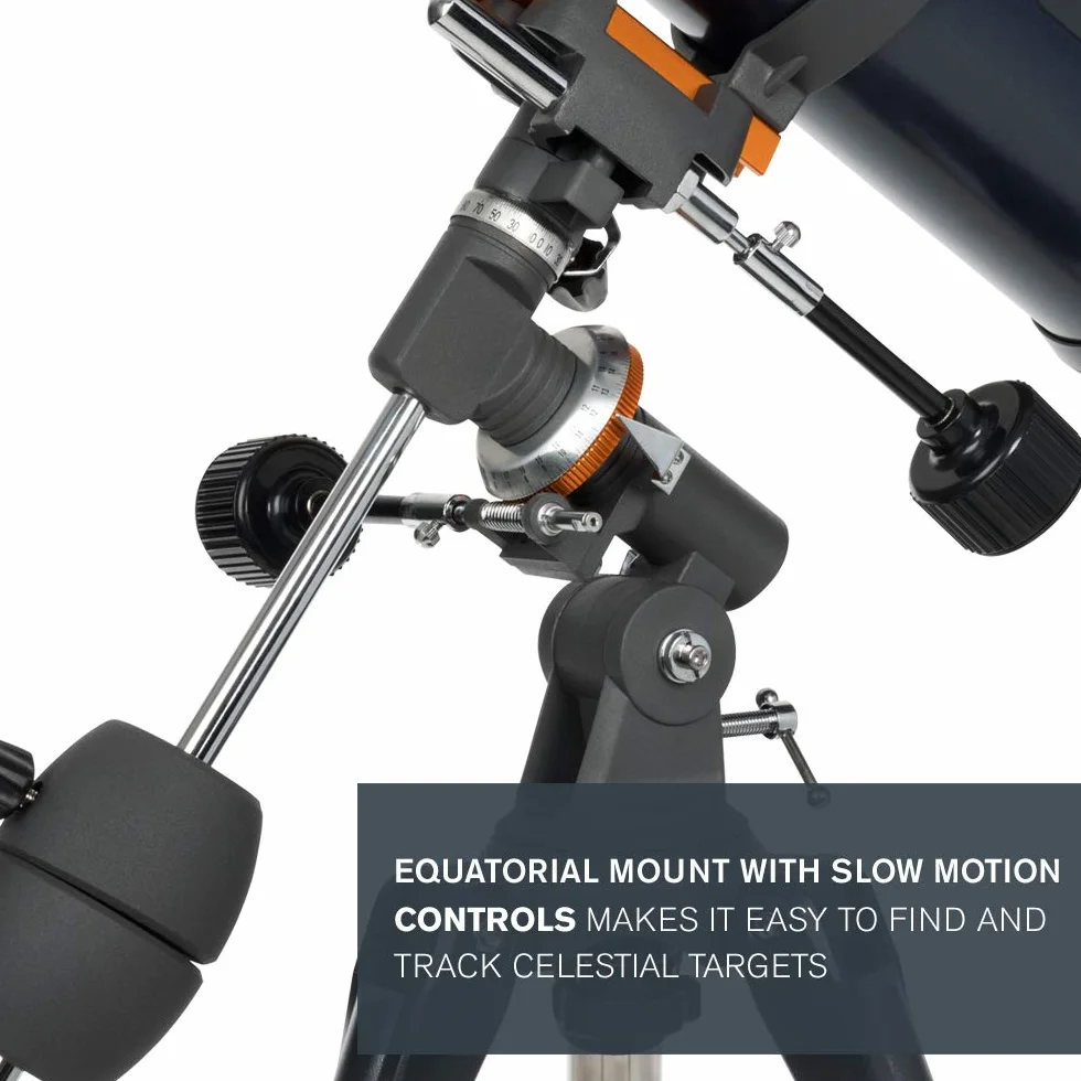 Celestron 31051 AstroMaster 130EQ Telescopio riflettore newtoniano a motore, blu scuro