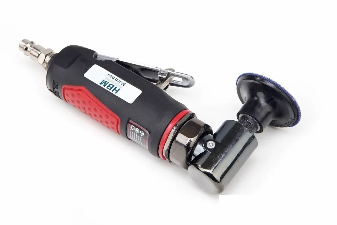 HBM Profi Pneumatic 50 mm. Sander - Roloc - Levigatrice - Smerigliatrice - Ad aria - 15000 RPM - 50 mm - 1 kg - 165 x 75 mm