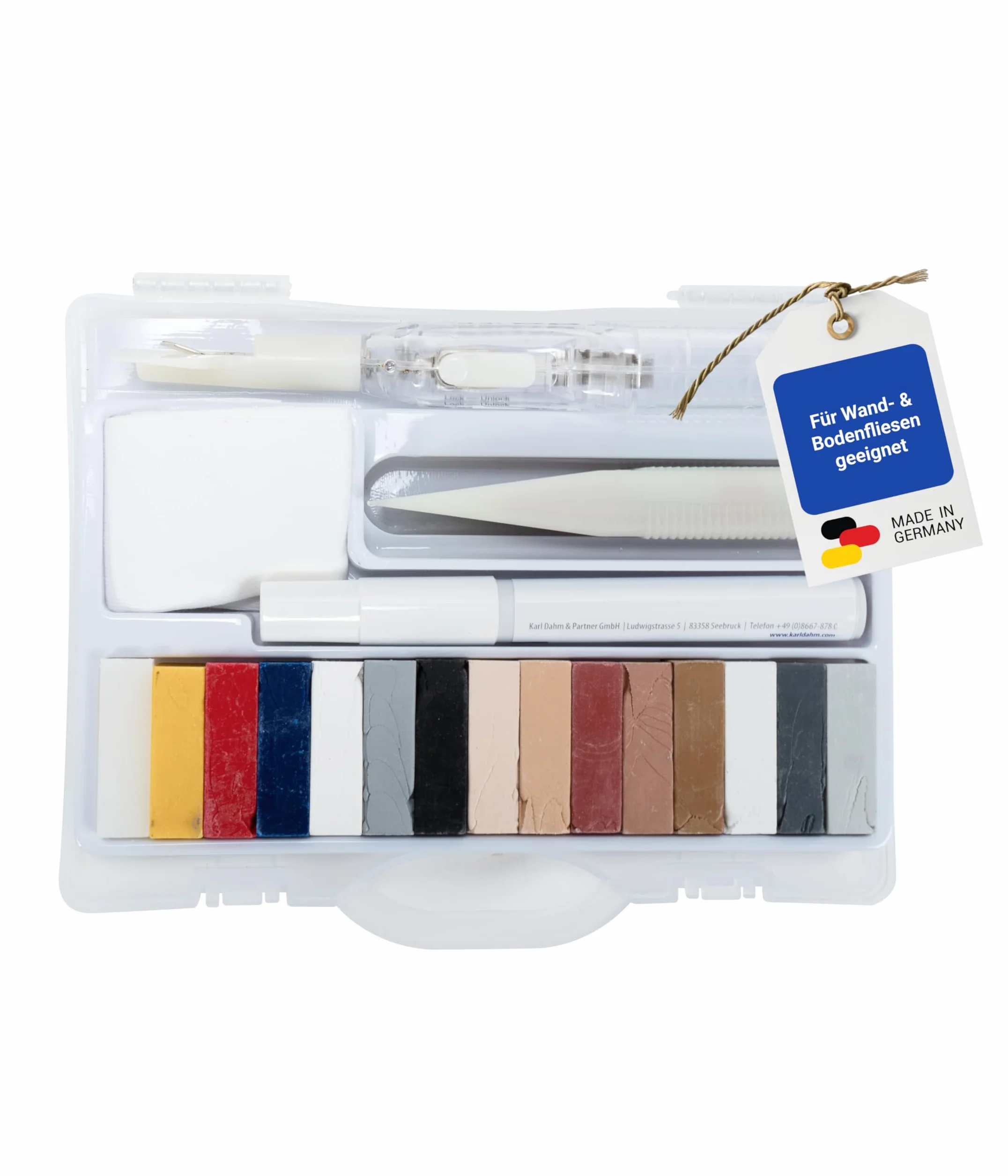 Karl Dahm Kit Riparazione Piastrelle Parete Pavimento con Sigillante 12090