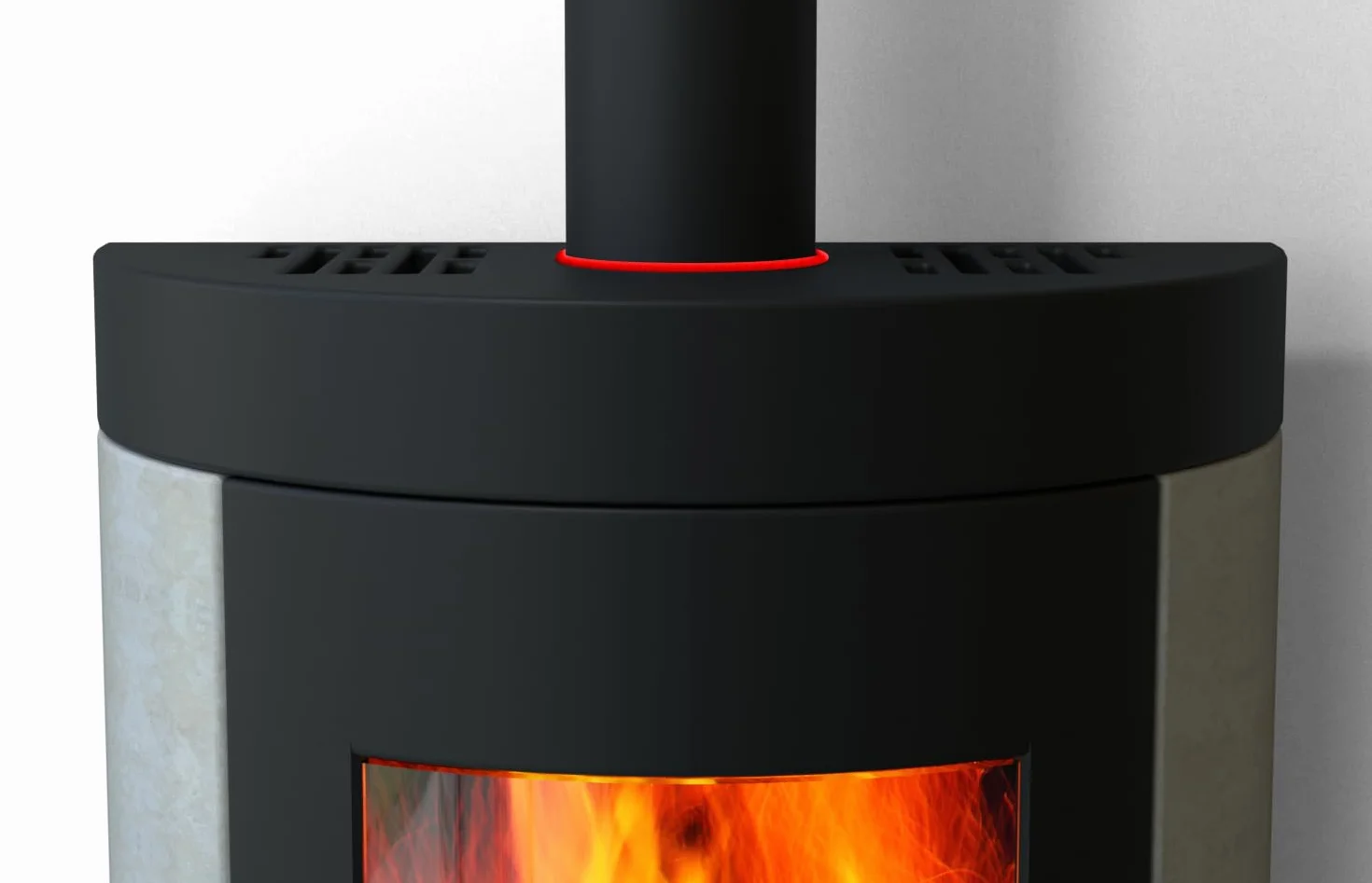 Fischer SAT Silicone Alte Temperature Nero 315° Sigillante per Canne Fumarie