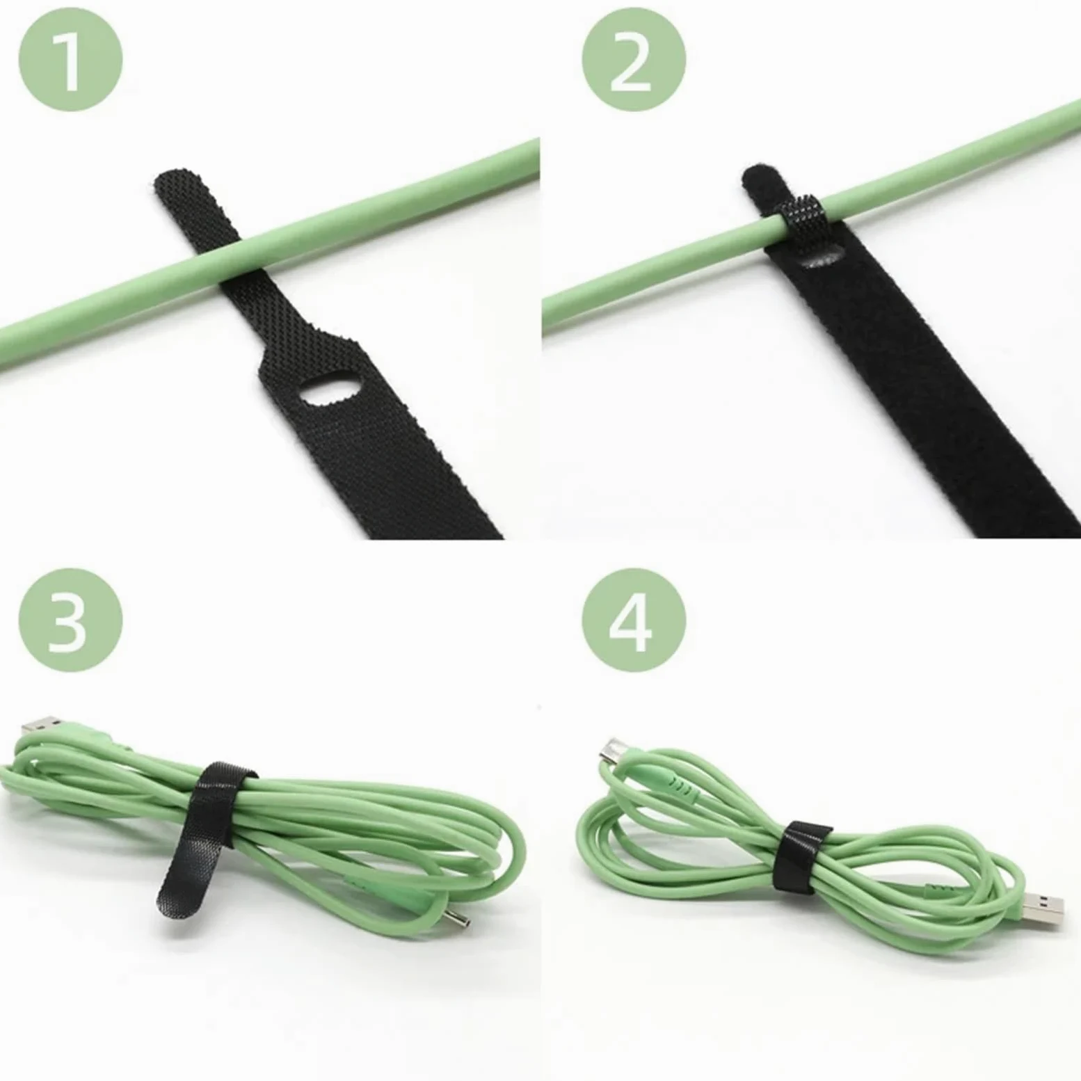 Fascette per cavi rilasciabili in nylon nero 150 200 300 mm cinghie avvolgenti con cerniera, fascette in plastica, organizer per cavi lunghi (1000 pezzi, 300 mm)