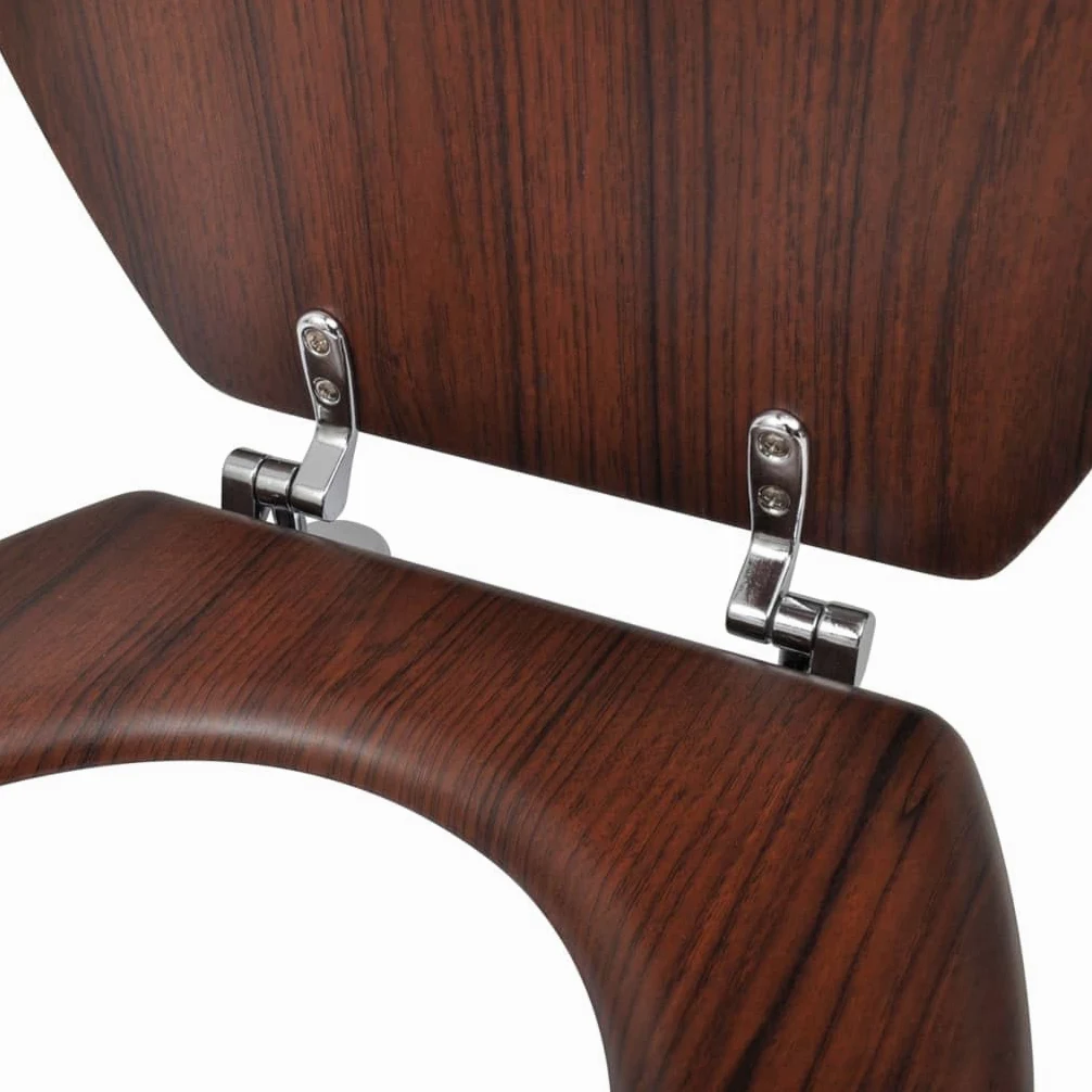 Sedili WC con coperchi 2 pezzi MDF Marrone 02_0002946