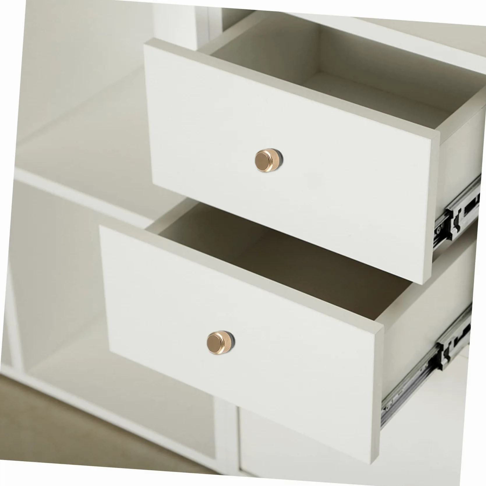 ORFOFE 6 Pomelli per Mobili in Alluminio Oro, Design Moderno e Robusto, per Armadio e Mobile Cucina, Finitura Elegante per Interni Casa