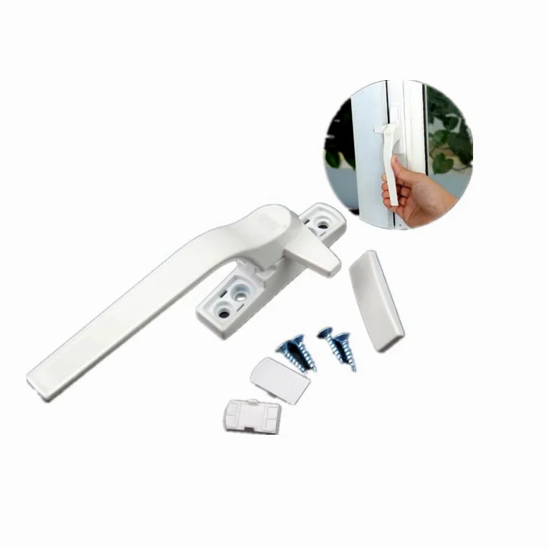Maniglie per finestre in plastica e Acciaio con Serratura per Doppi vetri, Serratura per Porta in Lega di Alluminio, chiavistello per Porta in PVC